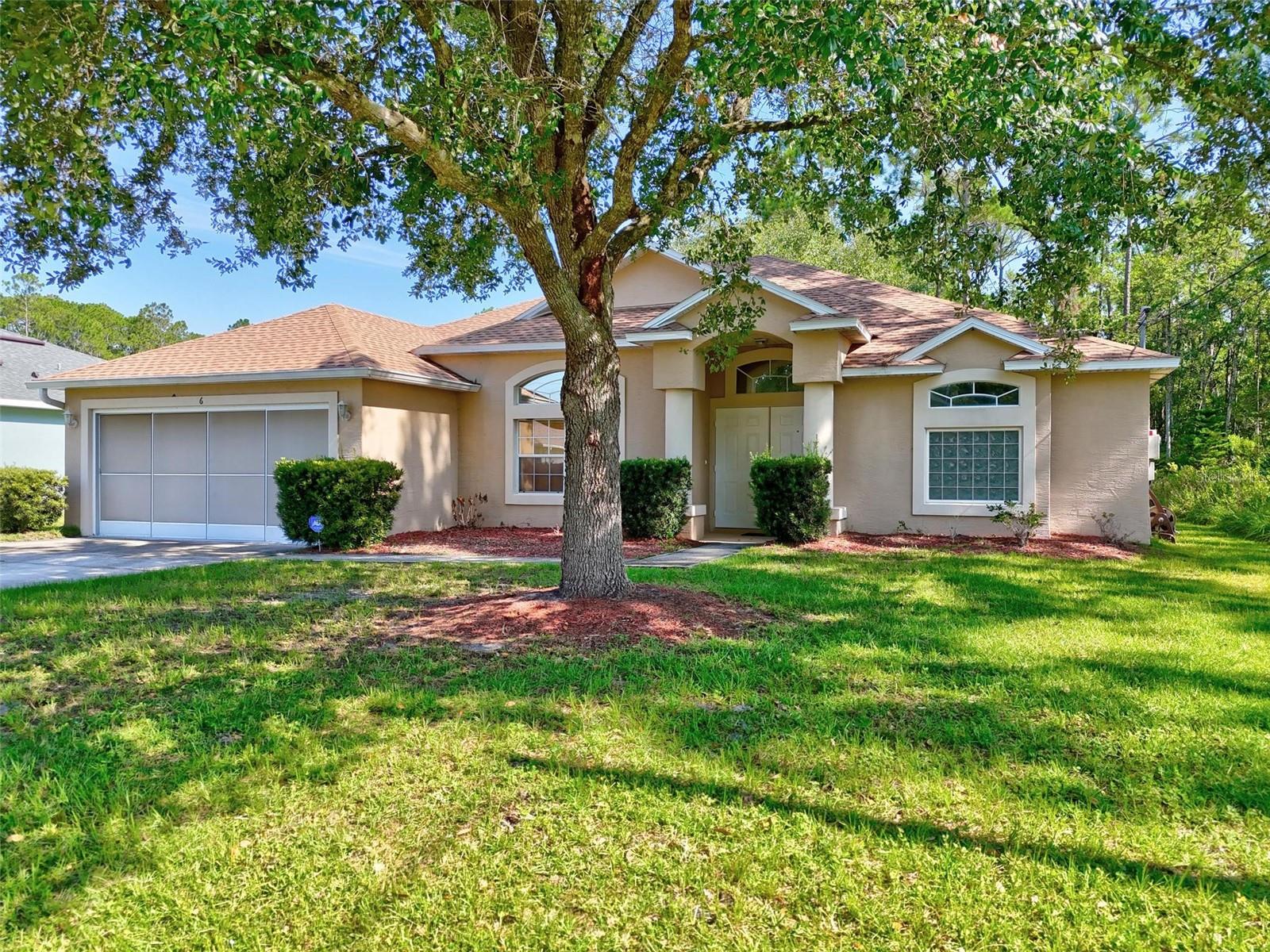 Escape to serenity at 6 Kaiser Place, a peaceful quiet retreat in Palm Coast, Florida! This Spacious 4 Bed/2 Bath property boasts a rejuvenating spa, Newer Roofer (2023), Generator Hook-up, Over 2000 sqft of living, large french doors, Newly Remodeled master bathroom, walk-in shower, double vanity, soaking tub perfect for relaxation and indulgence. Located in a desirable Palm Coast neighborhood, close to beaches, shopping, and dining. What a perfect blend of comfort and convenience.
Experience the epitome of tranquility in this incredible property. Schedule a showing today to unwind in style!