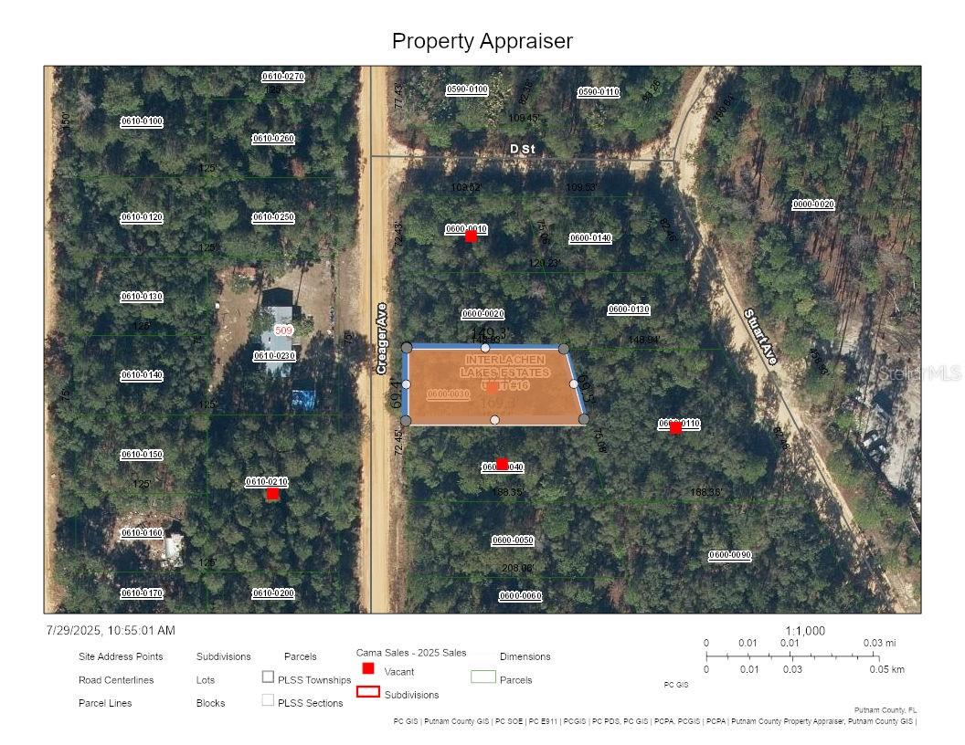 Discover the perfect slice of Florida living with this .27-acre lot located in the heart of Interlachen—a charming town known for its natural beauty, peaceful atmosphere, and small-town hospitality. This spacious property offers flexibility for your future home: whether you're planning to place a mobile home or build a single-family residence, this lot provides the freedom to create your ideal lifestyle.
With no HOA fees, you can enjoy true property ownership without restrictions. The lot is situated in an X flood zone, meaning no flood insurance is required—a valuable peace of mind for future homeowners. There's room for a pool, garden, or outdoor entertainment area, and electricity is nearby, making the building process even smoother.
Interlachen offers a relaxing pace of life while still providing access to modern conveniences. Outdoor enthusiasts will love the area's many nearby lakes for fishing, boating, and kayaking, as well as hiking and biking trails scattered throughout Putnam County. The town also features local parks, shops, cafes, and a tight-knit community vibe that's perfect for those looking to escape the hustle and bustle.
Whether you're building now or investing for the future, this property is a fantastic opportunity to own land in one of North Central Florida's hidden gems.