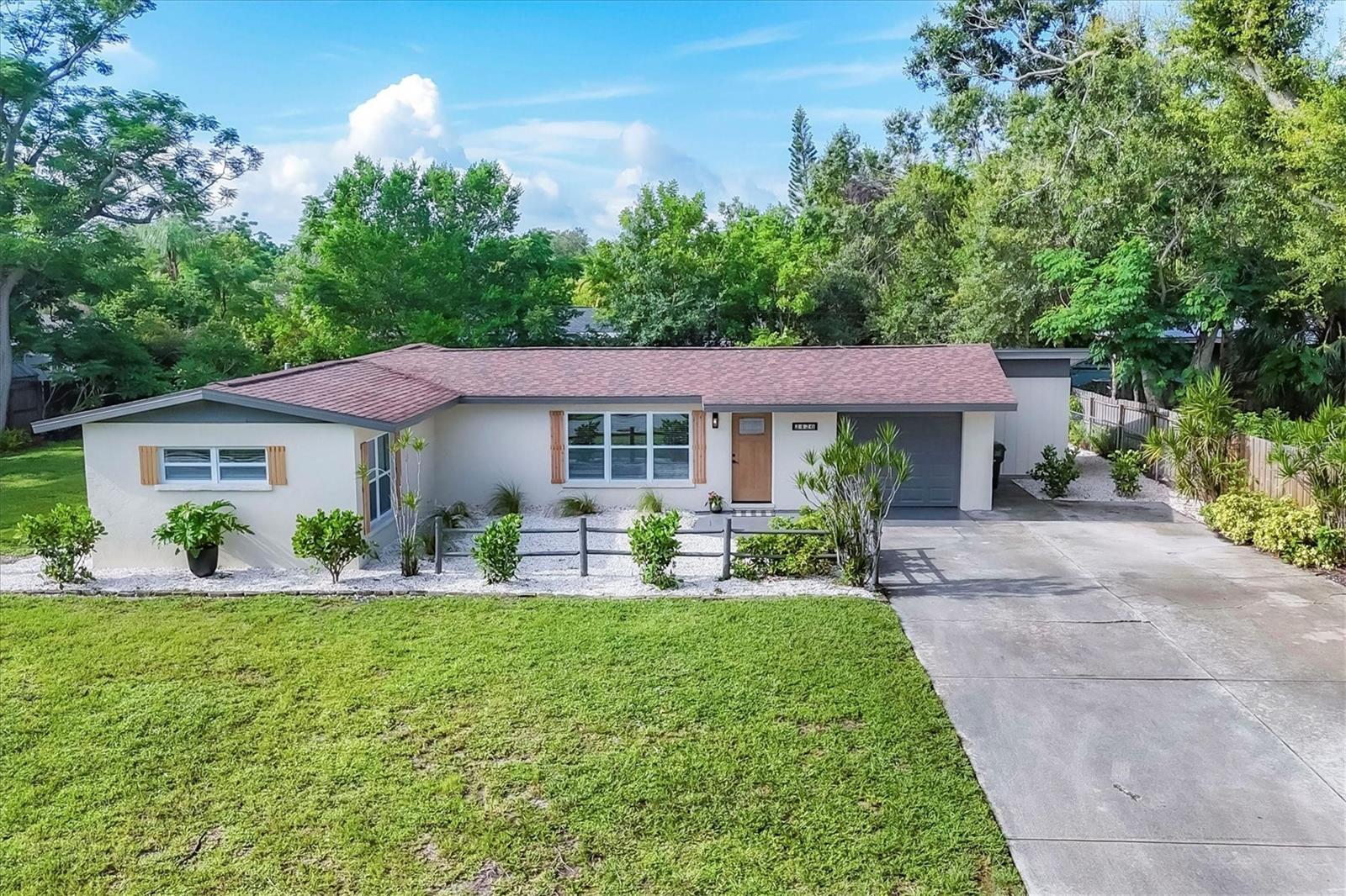 One or more photo(s) has been virtually staged. Welcome to South Gate!
Renovated with Exceptional Quality & Craftsmanship
This 3-bedroom, 2-bath home in Sarasota’s sought-after South Gate neighborhood has been thoughtfully renovated with top-quality materials and expert workmanship you can see and feel throughout.
Bright and airy, the home is filled with natural light thanks to new hurricane-impact windows and hurricane-rated sliding glass doors, creating a warm and inviting atmosphere.
Step inside and admire the details: crown molding, cased windows, and clean, modern finishes that elevate every room. From the solid wood cabinets and quartz countertops to the brand-new stainless steel appliances and custom built-in bar with wine fridge, every feature reflects care and quality. Fresh interior and exterior paint, modern lighting, and stylish fixtures add to the home's polished feel.
A NEW ROOF WAS installed in 2017 and sewer lines have been professionally scoped and have been hydro-jetted, providing long-term peace of mind.
Situated on a 0.23-acre lot, you'll enjoy a fenced backyard, wide side yard, and a 1-car garage.
Located in the highly rated school zones for Southside Elementary, Brookside Middle, and Sarasota High, and just minutes to Siesta Key Beach, downtown Sarasota, shopping, dining, and medical centers—this home truly stands out for its superior craftsmanship, thoughtful upgrades, and light-filled charm in one of Sarasota’s most desirable neighborhoods.
Come see the difference quality makes—schedule your showing today!
