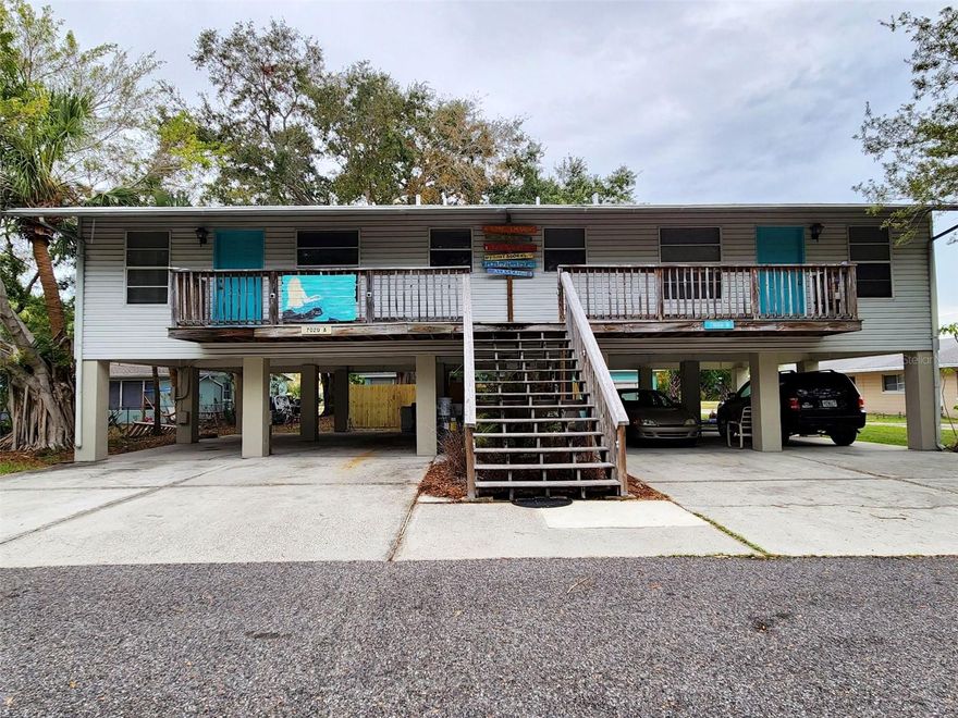 Welcome to this inviting 2-bedroom, 1-bathroom apartment nestled in South Pasadena, conveniently close to St. Pete Beach and Treasure Island. Situated within walking distance of the new Sun Runner bus, this location offers easy access to transportation. Inside, discover the convenience of a washer and dryer right in the unit—a modern touch for your comfort. Additionally, this apartment comes with a coveted 2-car carport underneath, providing sheltered parking and added convenience. Embrace the coastal lifestyle with this prime location and contemporary amenities. Don't miss the opportunity to make this apartment your new home—schedule a viewing today!