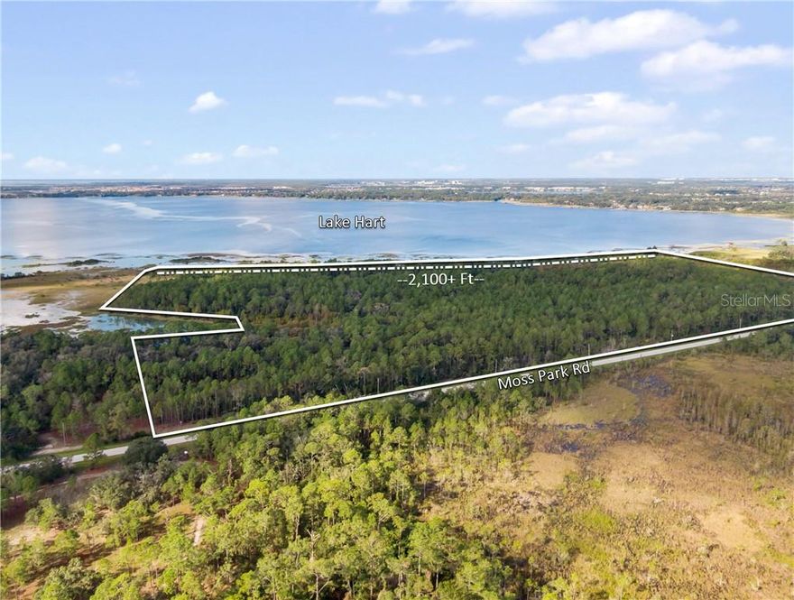 Incredible opportunity to purchase the largest remaining Lakefront Residential Development Site in the booming Lake Nona area. The property features 61+/- acres and is fully entitled for up to 26 Single Family Estate Lots. Located on the eastern shore of Lake Hart featuring over 2,100+/- ft of lake frontage and just minutes from the heart of Lake Nona and Hwy 417.  Excellent opportunity to develop an executive lakefront estate community that is greatly needed in the Lake Nona market. Call for additional information.