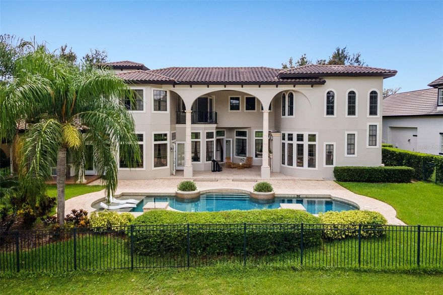 Beautiful and fully furnished home in Keene's Pointe golf community. Guard gated community. A Tuscan style luxury home with a large covered back patio with fireplace and large pool overlooking the 14th green Bear Club. Master and extra suite on first floor and three more suites upstairs. This house has a very big loft, perfect for entertaining.