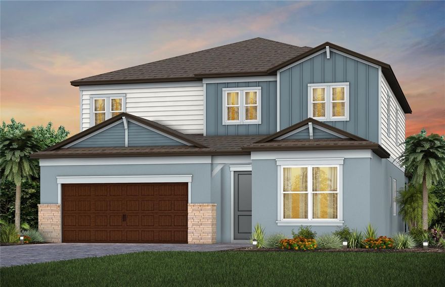 Under Construction. Pulte Homes is now selling in Vida’s Way, in a sought-after Wesley Chapel, FL, location. Enjoy pristine land that provides miles of walking trails, a dog park, and a community garden. A clubhouse with fitness, rec, and social spaces sits alongside a resort-style pool, playground, event lawn, fire-pit and pickleball courts for all.
Featuring the new, consumer-inspired Scarlett floor plan with an open-concept home design, this home has the designer finishes you've been looking for. The upgraded, gourmet kitchen showcases a center island and a large single-bowl sink with an upgraded faucet, burlap cabinet, 3cm quartz countertops with tiled backsplash, an oversized pantry, and Whirlpool stainless steel appliances including a dishwasher, built-in oven and microwave, and stovetop with range hood. 
The Owner’s bath has white cabinets, 3cm quartz countertops, dual sinks and a super walk-in shower. There is luxury vinyl plank flooring in the main living areas and flex room, 22”x22” tile flooring in the baths and laundry room, and stain-resistant carpet in the bedrooms and loft. 
This home makes great use of space with a 1st-floor bedroom with private full bath, versatile flex room, a spacious loft, a convenient 2nd-floor laundry room with built-in cabinets, walk-in closets in every bedroom, storage under the stairs, a large, covered lanai, and a 3-car tandem garage.
Additional upgrades include LED downlights in the gathering room, 8’ interior doors on the first floor, a pocket sliding glass door to the lanai, glass insert at front door, and a Smart Home technology package with a video doorbell. 
Enjoy peace of mind with Pulte’s transferable, 10-year Limited Structural Warranty that covers materials and workmanship in the 1st year, workability of plumbing, electrical, HVAC, and other mechanical systems through the 2nd year, various types of water infiltration and internal leaks through the 5th year, and the structural integrity of the home through the 10th year. Plus, we’re currently offering limited-time incentives and below-market rates!
