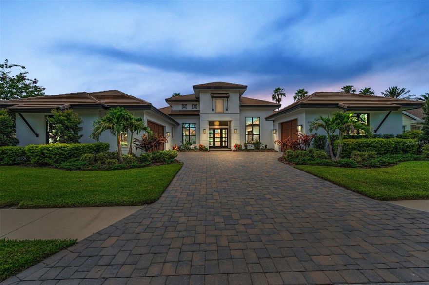 Welcome to this Luxury custom-built Arthur Rutenberg home located in Champions Club-Trinity. Beauty awaits you when you enter this Newly Constructed masterpiece with almost 3900 SF of living space including 4 Bedrooms, Den/Office, 4 Bathrooms, Spacious Great Room, Dining, Bonus/Media Room, Private Courtyard off of Master Bedroom, Pool with Spa, Oversized Double Lanai, and Oversized 3 Car Garage. Just some of this home's finer features include: Award Winning Kingston Floor Plan, Tray/coffered ceiling in office/master bedroom/entry foyer/and kitchen, Crown Molding, Tile and Wood Flooring, Gourmet Kitchen with Upgraded Stainless Steel Appliances, Upgraded Cabinets, Quartz Counter Tops, Walk in Hidden Pantry with refrigerator, Oversized Owner’s Suite with 2 custom walk-in Closets, ensuite bathroom with Marble Flooring, Double Sinks with Granite Countertops, walk-in tiled Shower, and Garden Tub, 3 Oversized Guest Bedrooms with walk-in Closets. Outdoor Pool with sun shelf, Pavered Lanai, Outdoor Kitchen, Upgraded Landscaping and Outdoor Lighting package, Upgraded Fans and Light Fixtures, Hurricane Impact Windows, Upgraded Window Treatments/Plantation Shutters, Central Vac, 2 Tankless Water Heaters, Water Softener, Open Floor Plan great for entertaining, and much more! Near shopping, top-rated schools, restaurants, medical, and expressway to Tampa. This amazing home is located in Champions Club, a private, gated community featuring: Clubhouse, Tennis, Fitness Center, Resort-style Pool & Spa, and community only Activities. Schedule your private showing today!
