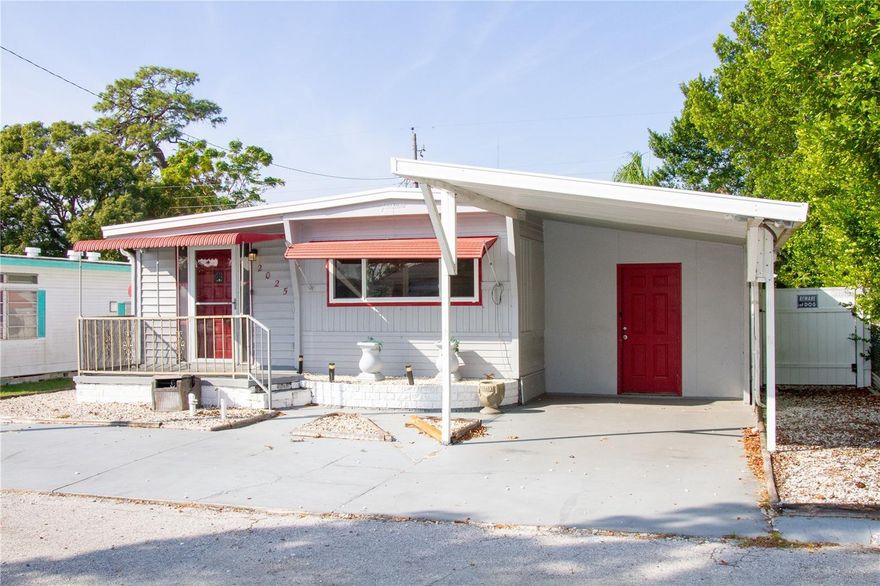 Perfect Florida Winter Retreat!
Escape the cold and enjoy a warm, low-maintenance lifestyle in this beautifully updated 2 bedroom, 2 bathroom home designed for ideal seasonal or year-round living. This bright and inviting property features all-tile flooring, central A/C, and an updated electrical panel, giving you comfort and peace of mind from the moment you arrive.
The spacious eat-in kitchen comes fully equipped with all appliances—including a dishwasher—making meal prep easy after long days in the Florida sunshine. The home feels surprisingly spacious with generous closet space and an oversized workshop, perfect for hobbies, storage, or extra gear.
Enjoy true Florida outdoor living on the covered back patio, ideal for winter BBQs, entertaining friends, or simply relaxing in the mild weather. The fully fenced yard is perfect for pets, and the 1-car carport adds convenient covered parking.
Additional highlights include a laundry room with washer/dryer hookups and a full bathroom, low HOA dues, and community amenities like a clubhouse and shuffleboard courts. The well-fed sprinkler system helps keep landscaping costs low, making this an easy, budget-friendly retreat.
Whether you're a snowbird looking for a sunny home base or seeking a cozy, stress-free winter getaway, this charming retreat offers comfort, value, and the perfect Florida lifestyle.