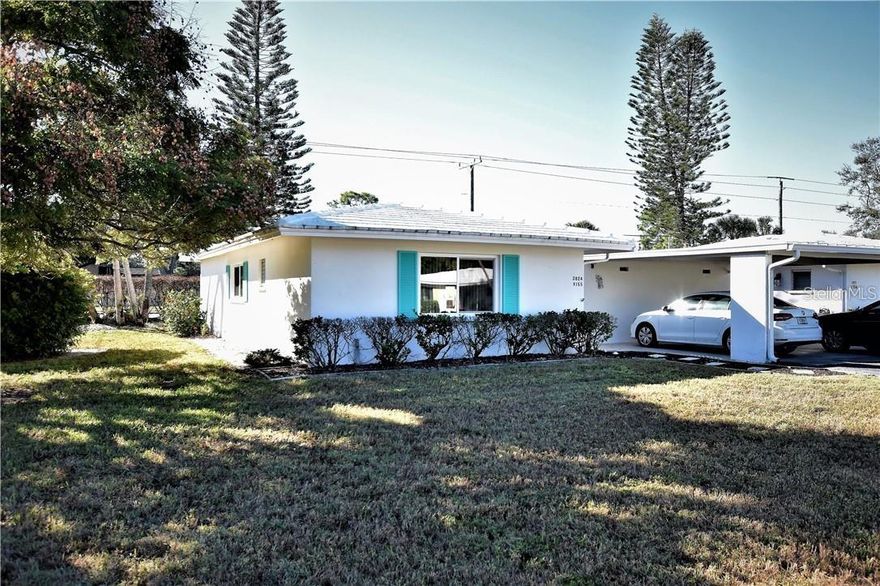 Prime Sarasota Location that can’t be beat! This well-built all block villa is perfectly situated near the entrance of The Meadows off 17 st , offering one of Sarasota’s most desirable and still affordable addresses convenient to UTC as well as downtown Sarasota.
Featuring a spacious open floor plan, this two-bedroom home includes a large living area, a generous dining room, and a private outdoor BBQ patio—perfect for entertaining or relaxing. The property offers a one-car carport with additional tandem parking, plus a secure storage area ideal for bicycles, holiday décor, and more. A full-size washer and dryer are included with the sale.
Enjoy peace of mind with low HOA fees that cover all exterior maintenance, including roof replacement when due. The home features newer stainless steel appliances, an updated bathroom, and quotes available for a brand-new kitchen (including cabinets and solid surface countertops) all under 10k.
With a fresh coat of paint, this villa is ready to shine—offering the perfect opportunity to make it your Sarasota retreat in an unbeatable location.