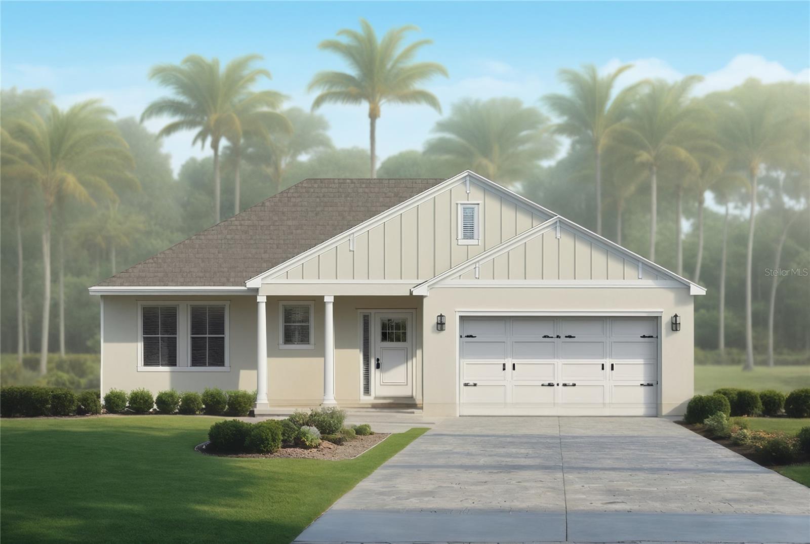 Under Construction. AMARAL HOMES Cypress floor plan with Farmhouse elevation offering 3 bedrooms and 2 bathrooms. 8'8" ceilings and luxury plank flooring. Stunning kitchen features granite counters, mocha cabinets with soft close drawers, corner pantry and stainless appliances. 8 ft island with bar seating. 12 X 13 primary bedroom and ensuite bath. Tile floors, dual vanity, large walk in shower with floor to ceiling tile and walk in closet. Covered back patio overlooks yard with irrigation and landscaping. READY by 8/15. USDA eligible property. Located in Sun N Lake of Sebring offering a variety of amenities and activities for it's residents.