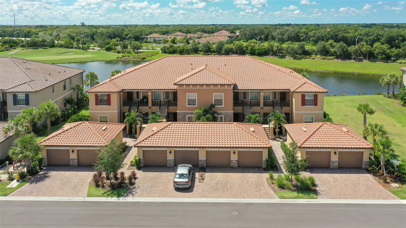 OFF-SEASON NOW AVAILABLE * Ground Floor* in Beautiful Esplanade Lakewood Ranch - Amenity Rich & Highly Sought After* This spacious condo has an open floor plan, high ceilings which boasts 2 bedroom, 2 Bath - Plus a Den complete with a Murphy Bed* Master Queen Bed, Guest Queen Bed. New Furniture* Fully Stocked Kitchen* From the Enclosed Lanai Enjoy a Beautiful Private Lake View, Lush Landscape - and in the distance Hole #4 of the Gorgeous Golf Course* Amenities include 3 Large Resort Pools, Beautiful Cabanas Surrounding the Pool, a Gorgeous Clubhouse, Culinary Center, Bahama Tiki Bar, Fitness, Golf, Tennis and Pickleball Court, Full Service Day Spa for Massages and more, a Wellness Center, and a Full Social Calendar, planned by the Events Director. Easy Access to I-75, UTC Mall, Sarasota Airport and all the richness that is Lakewood Ranch. 2024 OFF SEASON Rent $3500.00 monthly May 1 thru Aug 31, 2024; Sept 1 thru Dec 21, 2024 $4500.00 monthly. 2024 SEASON @ $6000.00 JAN, FEB, MAR. Tenant to pay $250.00 Membership Transfer Fee to Esplanade.
