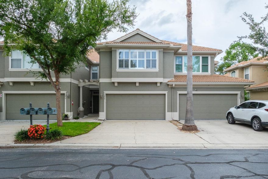 Honey, Stop the Car! This fabulous 2 Bed, 2.5 Bath, 2-Car Garage townhome in the Gated Community of Covered Bridge has it all! Meticulously maintained with upgrades throughout: newer kitchen, stunning tile floors, plantation shutters, and fresh interior paint. The light & bright open-concept floor plan features a spacious great room with access to your private screened-in patio. The updated eat-in kitchen boasts shaker cabinets, quartz countertops, and a generous dining space—perfect for entertaining. Upstairs, enjoy a versatile loft area—ideal for a home office, media room, or playroom. The spacious primary suite offers a walk-in closet and en-suite bath with step-in shower. The second bedroom is equally roomy with its own full bath. Convenient upstairs laundry included. Enjoy resort-style living with a beautiful community pool. Prime location near beaches, parks, dining, golf, shopping & airports!