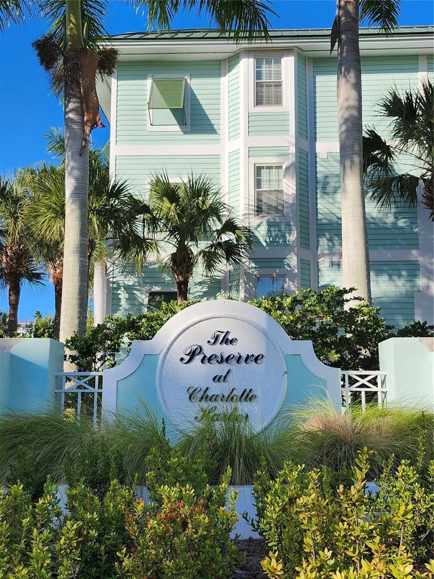 “The Preserve at Charlotte Harbor” offers a private serene setting just minutes to the Harbor and downtown Punta Gorda.  This beautifully renovated 3 Bedroom, 2.5 Bath, Turn-Key Condo offers an open floor plan and plenty of space for guests.When you enter through the front door you will notice the large flex space that can be used as a sitting area or mudroom, arched entry ways , ceramic flooring throughout and high ceilings. Both guest bedrooms are large in size and has king size beds and plenty of storage space.  The kitchen has been updated to include solid wood cabinets, granite counters, new appliances, ceramic flooring and a built in pantry with slide outs. The living room/dining room offer ample space and overlooks the pool and garden areas. The Condo has been freshly painted, has Hurricane Impact Windows and Sliders. The primary suite is large in size, offers a king size bed, dresser, end tables, television, and has its own private door to the screened in balcony.  There is an additional flex space between the bedroom and the bathroom. This can be used for a small office or sitting area. The ensuite has a large walk-in shower, garden tub, dual vanities and a walk- in closet. Laundry room offers new washer and dryer and easy access to A/C and water heater. The unit includes two parking spaces, one is assigned.  Condo fees include water, sewer, internet, cable tv and access to all amenities. This private retreat offers resort-style amenities to include a club house, putting green, heated swimming pool, fitness center, gas grills, and a library. This prime location is just minutes from the Sun Seeker Resort and down town Punta Gorda. The area offers dining, entertainment, fishing, boating, community events, local airport, pickle ball and golf courses. Schedule your showing today.