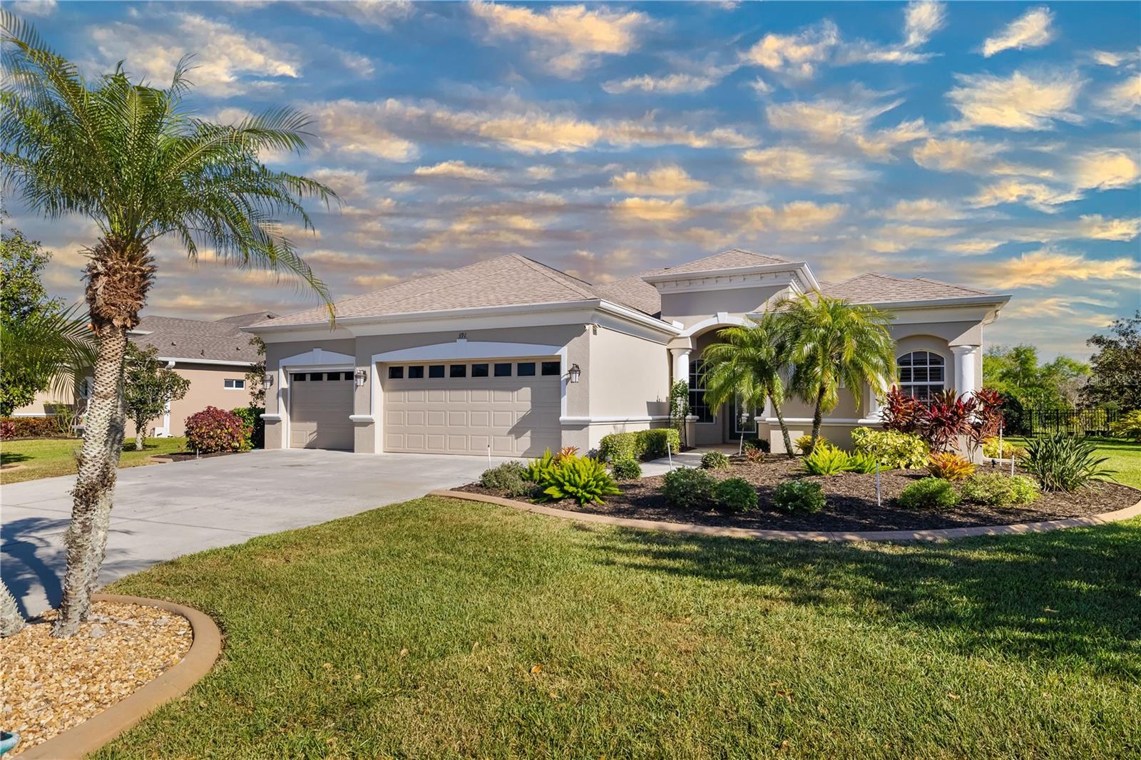 Desirable Greyhawk Landing neighborhood, 391 Snapdragon Loop, Bradenton, FL 34212. The updated 4-bedroom pool home with NEW ROOF offers the perfect blend of modern luxury and serene comfort. The backyard backs up to a picturesque nature preserve, creating a private oasis that brings the beauty of Florida’s natural landscape right to your doorstep. Step inside to discover all new luxury vinyl plank flooring throughout, paired with fresh, neutral paint with tons of natural light. The heart of the home is the stunning kitchen, gorgeous granite countertops, and a matching backsplash. Equipped with stainless-steel appliances, including a gas cooktop, pull out drawers, above cabinet lighting, solar dome ceiling light bringing more natural light inside. The breakfast nook, featuring an aquarium glass window, provides beautiful views of the pool and waterfall. The spacious great room boasts triple glass slider, with a handmade fireplace with a TV lift, making it the perfect space for both relaxation and entertainment. The split-floor plan ensures maximum privacy, with the 4th bedroom located at the rear of the home conveniently next to the pool bath. Step outside to your personal paradise—an expansive covered patio with sunshade awning, overlooks a spectacular pool with a cascading waterfall with space for lounging and entertaining. Enjoy breathtaking views, plenty of space for outdoor activities, and the tranquility of nature, all from the comfort of your own backyard. This meticulously updated home in Greyhawk Landing neighborhood offers everything you could want, with a low HOA $75 a year, include two community pools and spa, fitness center, tennis and pickleball courts, playground, basketball courts, soccer and baseball field, bass feed lake with fishing pier and a fishing tournament held once a year, acres of open spaces with preserves, large lakes, wildlife habitats weaving throughout the community with walking and biking trails. Proximity to Top A-Rated Schools and Colleges, world famous beaches including Siesta Key, Anna Maria Island and Longboat Key, golf courses, boating, entertainment, medical facilities and a short distance to Lakewood Ranch Main Street, Waterside, Nathan Benderson Park! Whether you're enjoying year-round dining on the lanai, unwinding in the tranquil pool or simply embracing the natural beauty of the preserve, this home is built for the ultimate Florida lifestyle. Don’t miss your chance to own a one-of-a-kind home that is truly a rare find, schedule your private showing today.
