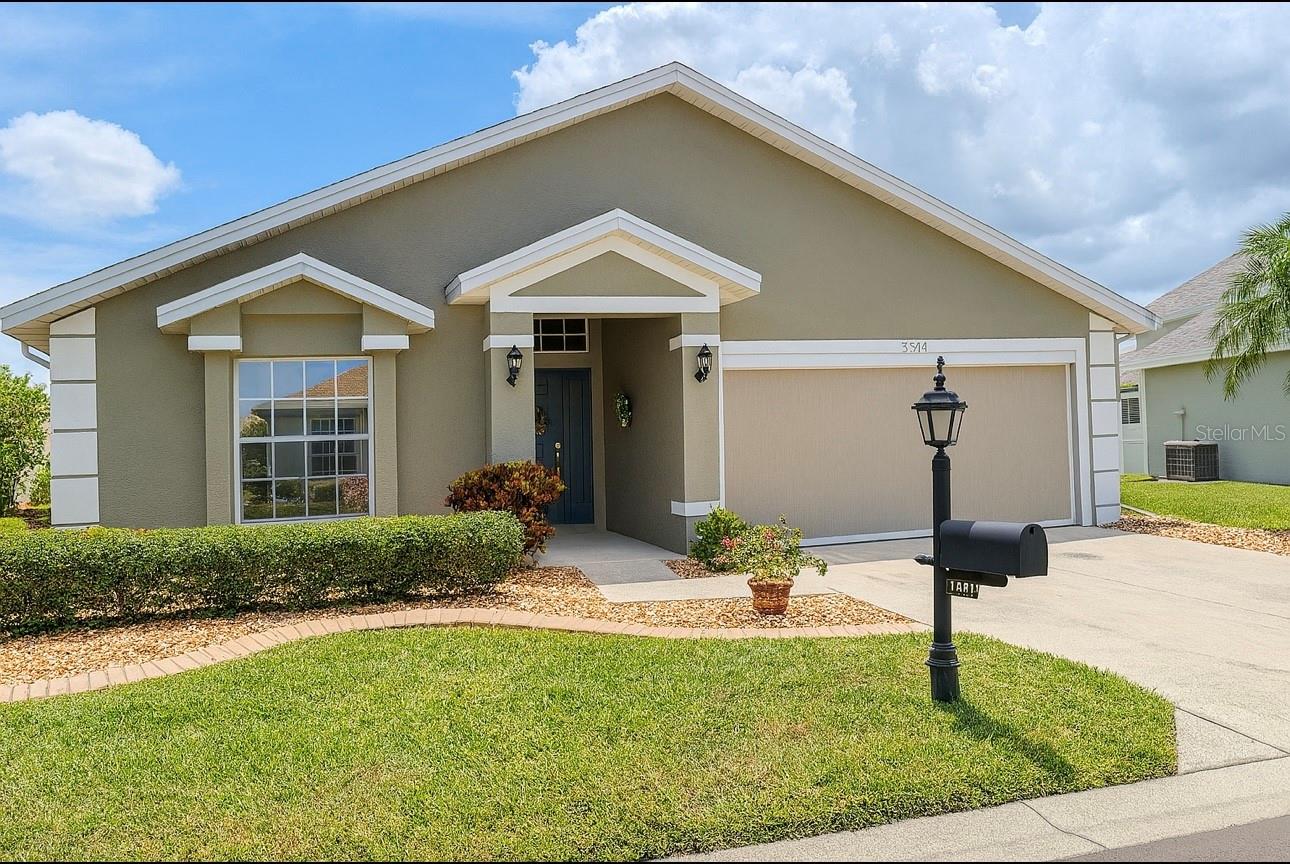 Experience resort-style living in this fully furnished annual rental in the desirable 55+ gated golf community of Kings Gate. This immaculate 2BR + den Sheffield model features a 2023 roof, 2021 A/C, and a stunning updated kitchen with quartz counters, stainless appliances, and cabinet pull-outs and more. Enjoy the morning coffee in the tranquil lanai. This home has many upgrades with an open living area with high ceilings, crown molding, and a spacious split-bedroom layout. French doors open to a versatile den/office. Located in Flood Zone X—no flood insurance required. Kings Gate offers resort-style amenities: heated Olympic pool/spa, tennis, pickleball, bocce, fitness center, library, billiards, on-site restaurant/bar, and more. Golf cart access to shopping and dining. Just minutes to downtown Punta Gorda and I-75.
