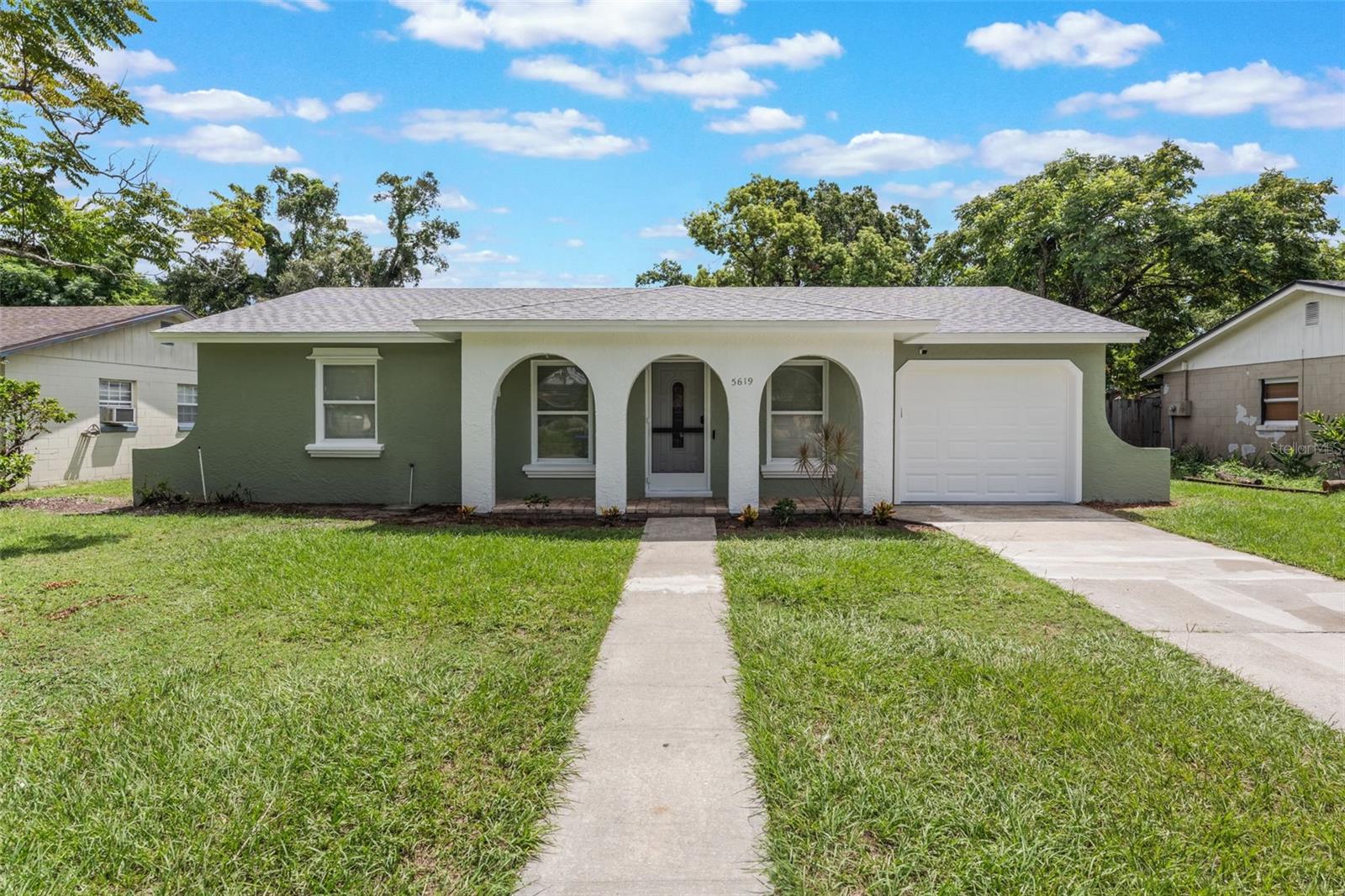 One or more photo(s) has been virtually staged. Move-In Ready Pool Home with No HOA & Income Potential! Featuring an additional unit in the back—perfect as a private mother-in-law suite or an income-generating rental—with its own private entrance, this property offers flexibility to fit your needs. The main living area has been refloored with luxury laminate, and the home boasts a spacious backyard oasis with tiled pavers, ideal for outdoor gatherings. Inside, the main living area features soaring 11’ ceilings and a cozy wood-burning fireplace that adds warmth and character. Welcome to 5619 Pine Rock Road, Orlando, FL—a beautifully updated 3-bedroom, 2-bathroom home just minutes from Winter Park, College Park, Maitland, and Downtown Orlando. This property offers the perfect blend of comfort, convenience, and versatility with an updated kitchen with recessed lighting. The primary living space boasts two sets of sliding doors—one on each side of the home—opening to a fenced backyard oasis with a sparkling pool, perfect for entertaining or relaxing in privacy. The bathrooms have been fully renovated, and major systems have been recently updated: Roof (2025) Water Heater (2025) AC (2022) Electrical (2024) Replumbing (2024) An Additional Dwelling Unit (ADU) in the back provides endless possibilities—use it as an in-law suite or generate extra income as a rental. Located close to top Orlando attractions, restaurants, shopping, and great schools such as Lake Silver Elementary, College Park Middle, and Edgewater High School, this home truly has it all. With no HOA, modern upgrades, and proximity to vibrant neighborhoods, this property is move-in ready and ready to meet your lifestyle needs.