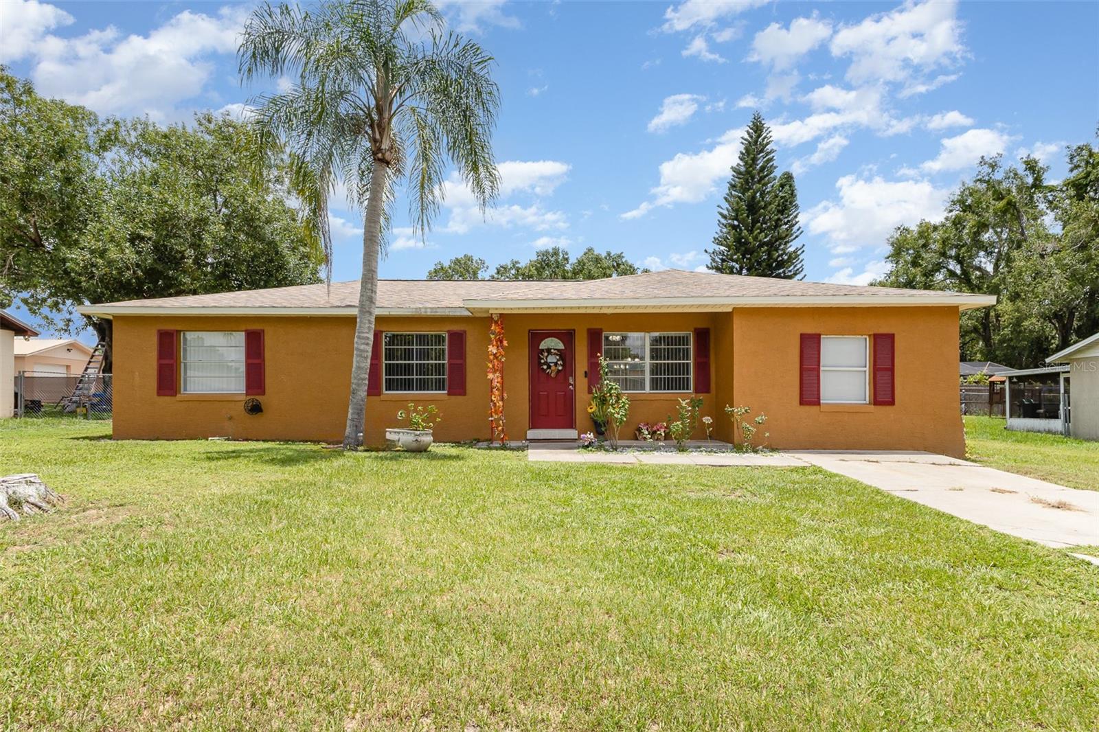 Gorgeous SFR in Eagle Lake, FL, featuring split floor plan of 3 bedrooms and 2 full baths and open concept for large kitchen and living room. The roof is just 5 years old as well as the hot water heater. Ceramic title floors throughout, with carpet in the bedrooms. Home has an enclosed garage (unfinished) for a perfect 4th bedroom and game room. The house has new solar panels for energy efficiency. Perfect started home or investment home.