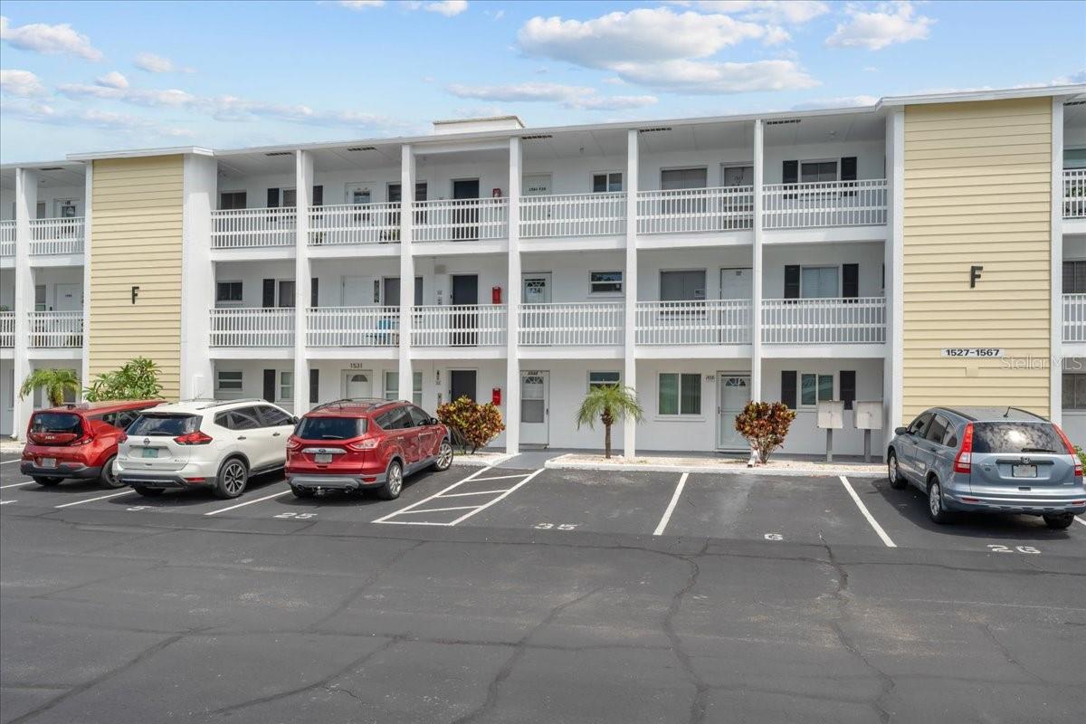Welcome home to this charming FURNISHED STUDIO condo in the popular 55+ community of Bayshore Gardens. This TOP FLOOR unit has been meticulously maintained and features fresh paint, a brand new MINI SPLIT system with heat installed in 2025, a new electric panel installed in 2021, impact windows in the bathroom & living areas as well as impact sliders to the enclosed lanai which is the perfect spot to enjoy early morning coffee and sunrises! New stainless steel appliances and fresh paint complete the kitchen. This bright and airy unit boasts a thoughtful floor plan, allowing natural light in from all angles. Being located on the third floor won't be a problem as there is an elevator that takes you right to the ground level. One assigned parking spot comes with the unit and guest parking is located to the left of the building. The heated pool, shuffleboard area, clubhouse, laundry, and grill area are just a short walk from the "F" building so you'll be able to access the amenities with ease. Situated just moments away from shopping, dining, parks, and major highways, and public transportation this property provides easy access to everything you need, all while offering a tranquil environment to call home. Anna Maria Island, Siesta Key Beach, Lido Key, Downtown Bradenton, Downtown Sarasota, St. Armand's Circle, SRQ Airport, UTC mall, & I75 are all within a 15-30 minute drive so you can take advantage of this central location to enjoy all that the area has to provide. Don't miss out on this opportunity- schedule your showing today!
