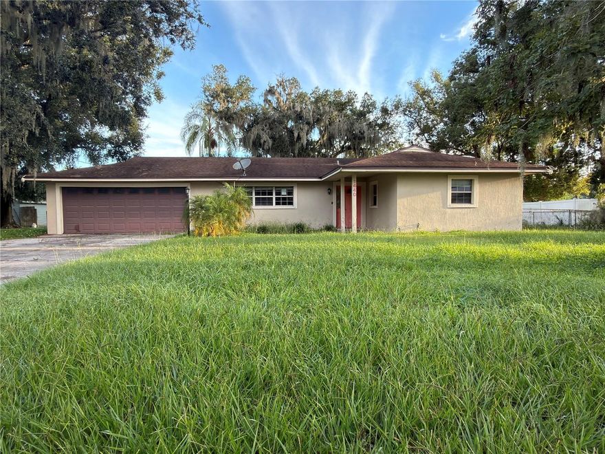Welcome to Bartow! 

This beautifully updated 3 bedroom, 2 bathroom home with a 2-car garage sits on a spacious .37-acre lot with over 1,600 sq. ft. of living space. Enjoy modern upgraded Samsung appliances, double hung windows , a large yard, and a great location. 

The open-concept floor plan is perfect for everyday living and entertaining. Updates include a modern kitchen, renovated bathrooms, and durable vinyl plank flooring throughout. The kitchen offers ample storage, quartz countertops, and comes equipped with a dark stainless steel refrigerator and range.

In addition to the 3 bedrooms, there is a large bonus room with an electric fireplace, that can easily serve as a fourth bedroom, office, or media room. Outdoor living is a highlight with a 13x23 screened porch, an enclosed patio, and a fenced backyard complete with a storage shed and plenty of space to add a pool or park your boat or RV.

* Architectural shingle roof, replumbed, and AC 

* Inside utility room
* Plenty of parking with no restrictions
Room to park your RV, boats in a large fenced in backyard. 
Conveniently located near  Legoland Florida ,Winter Haven ,Lakeland and the parkway .

This move-in ready home combines style, function, and flexibility. Schedule your showing today