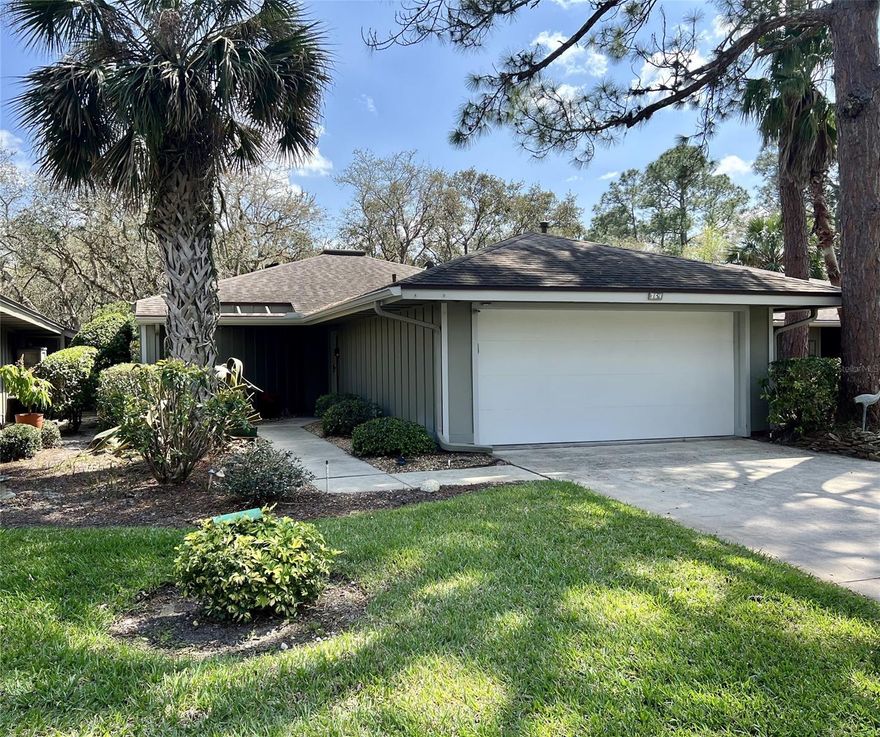 This lovely 2 bedroom 2 bathroom home is located in the quaint community of Brae Burn III within Sugar Mill CC. House features tall vaulted ceilings with wood beams and wood floors in the living room. Master shower is spacious with solid surface walls. The guest bedroom has a Murphy bed with attached desk and storage area. Wow, the back porch is a place to enjoy the private backyard. Brae Burn HOA dues include community pool & bathhouse, exterior painting of homes every 7 years, front/side yard & shrub maintenance and common area maintenance. Sugar Mill HOA includes maintenance of common areas and 24/7 security. Measurements are approx. Estate is in probate, closing on or before June 22, 2023. ;Water: City