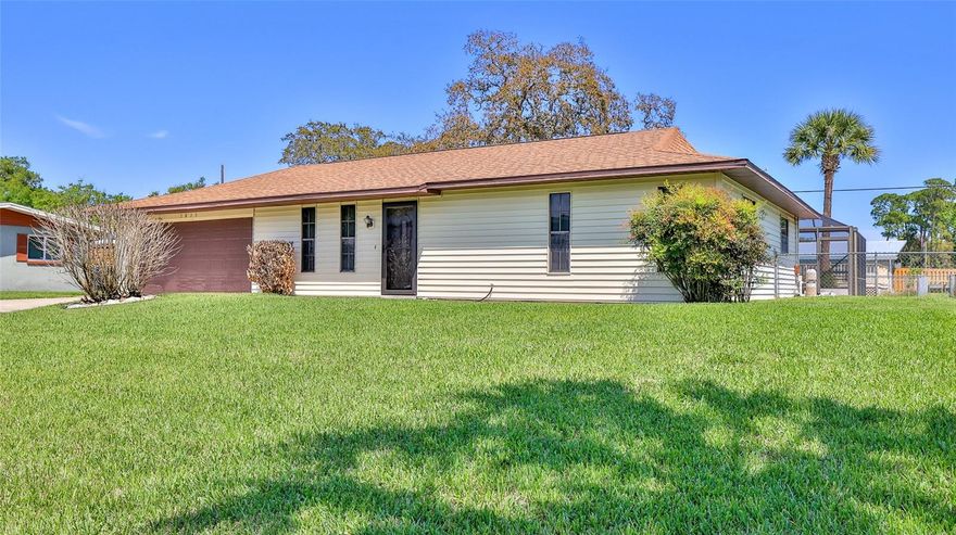 Discover this charming 3-bedroom, 2-bathroom home in lovely Florida Shores! Perfect for relaxing or entertaining, the property features a refreshing in-ground pool and a spacious patio area, ideal for outdoor gatherings. The modest yard provides a low-maintenance space for outdoor activities. Conveniently located just 15 minutes from the beach, with easy access to local amenities, this home offers both comfort and convenience. Enjoy the peace of a nice neighborhood with NO HOA fees. Don't miss this fantastic opportunity to make Florida Shores your new home! All information is deemed to be accurate but is not guaranteed.