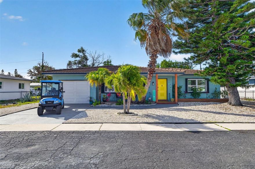 A true move-in-ready beach home in popular St Pete Beach! This beautiful 3-bedroom, 2-bath home has been fully renovated and sits just steps from the white sands and turquoise waters. Walkable to Sunset Beach & Upham Beach. As a major bonus, the solar panels will be paid off at closing! Enjoy extremely low electric bills from day one ($35/month avg) and use those savings to further embrace the tropical lifestyle. 

Inside, the layout of this beach retreat is open and filled with natural light. The kitchen has been gorgeously updated with quartz countertops, a large island, new appliances, and an abundance of storage. Both bathrooms have been renovated with clean, modern finishes and frameless glass showers. Make sure you don't overlook the important behind-the-scenes improvements. Home has been completely rewired ($18K+ improvement), professionally remediated, and is equipped with storm shutters for added protection.

Moving to the backyard, you'll enjoy a fully fenced, oversized yard with plenty of room for a pool. Granted, the setup is already perfect as-is, with a comfortable outdoor living space, trellis, and excellent privacy. In addition, utilize the gated space for golf carts, 40' RV parking, or room to park a 30' boat. There is a 50-AMP outlet already installed for your RV.

Location-wise, you'll be living near everything that people love about St. Pete Beach. Stunning sunsets, a multitude of nearby restaurants, shops, parks, Corey Avenue, fantastic walkability, and so much more. It doesn’t get much better, with both Sunset Beach and Upham Beach only a stone's throw away! Whether you’re looking for a primary home, second home, or investment, this updated home checks the boxes without renovation headaches. Simply unpack your bags and head to the beach!