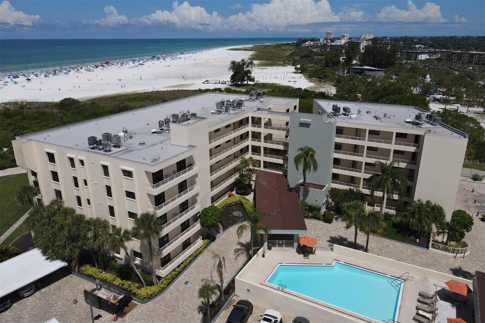 Available August l - October 31 -2025 - 6500.00 per month plus taxes and fees. this Luxury Siesta Key Beach Front Unit in The Exclusive Gulf and Bay Club... - Enjoy Full Gulf of Mexico Views for the entire month in Paradise of Siesta Key Enjoy panoramic views of the #1 beach in the USA, Siesta Key! This beautiful 2 Bedroom, 2 Bathroom unit is fully updated with hardwood floors, granite countertops, and an amazing amount of cabinet space. Bathrooms are updated with beautiful tile and granite counters. This highly appointed unit includes access to many amenities including tennis, pickleball, shuffleboard, basketball, racquetball, and a newly updated fitness center. Relax by one of the three swimming pools, indoor spa or one of three dry saunas. Gulf & Bay Club is a magnificent premier resort-style complex where you can enjoy the vacation lifestyle! Head to Siesta Village for coffee, ice cream, or your pick of many great restaurants. You will never want to leave your own piece of paradise just steps away from the most beautiful beach in the world with amazing sunsets. Room measures are approximate. Not Available for Winter or Spring Season
