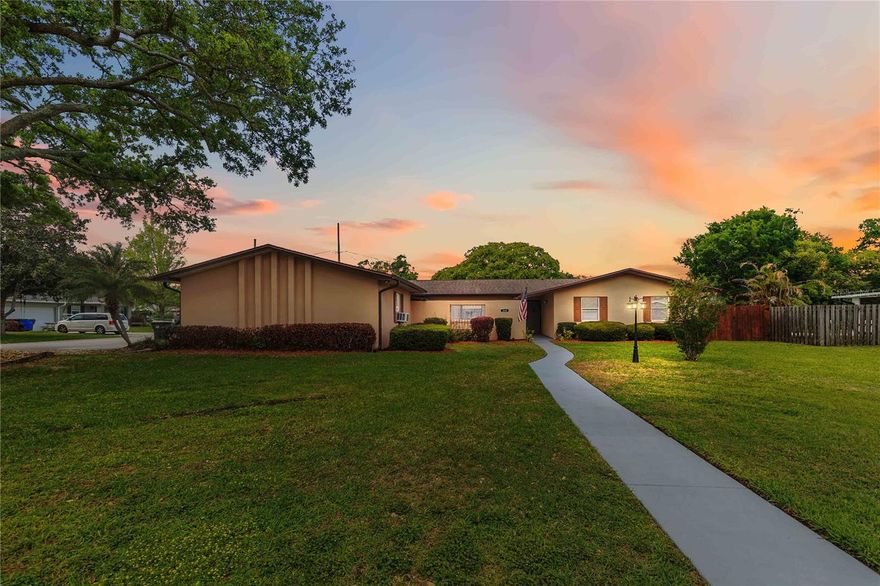 Here is an immaculate, updated 4-bedroom, 2.5-bath pool home located on a spacious one-third acre corner lot with no HOA. This home features a front courtyard and double-door entry leading into a large living room with crown molding and a picture window. The layout includes an enclosed back porch with views of the backyard, four bedrooms, and a kitchen equipped with granite countertops, wood-look ceramic tile flooring, a closet pantry, and included appliances. Adjacent to the kitchen are the formal dining room and a family room with sliding glass doors. The primary suite offers a walk-in closet and a private bath with a tiled shower and granite vanity top. Additional highlights include: For Convenience: Laundry room with a clothes-folding counter and included stack washer/dryer; half-bath for guests; oversized 2-car garage with AC and door opener. Outdoor Living: Open-air pool with a wood privacy fence, a 12-foot gate for storage access, and a brand-new 12x24 shed/workshop with a loft. Note: Lawn mower may be negotiable. Maintenance & Tech: Fresh interior and exterior paint, roof and AC replaced in 2019, water heater from 2011, new Quantum fiber optic internet, and a transferable AC maintenance contract. The property is ideally located just two blocks from St. Cloud’s lakefront, offering access to walking paths, a marina, a seafood restaurant, and frequent community events. This property offers a truly centralized location in the heart of Central Florida. You are ideally positioned to reach various destinations within a short drive: East: Cocoa Beach and the Atlantic Ocean are just about an hour away. West: Easy access to Tampa, St. Pete, and the Gulf of Mexico. North: Conveniently close to Orlando International Airport and world-famous theme parks. South: Direct routes toward Miami and Key West. Be in the center of it all!
