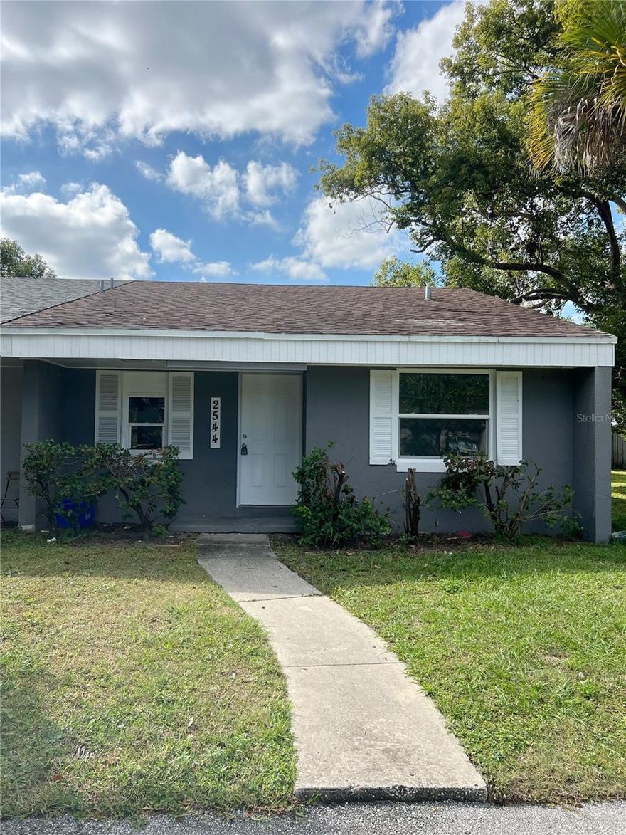 Welcome to 2544 Clairmont Ave, Sanford, FL 32773! This charming 2-bedroom, 2-bathroom home offers comfort, convenience, and an unbeatable location—all with no HOA! With approximately 900 square feet of living space, this home is perfect for first-time buyers, downsizers, or investors looking for a low-maintenance property in a prime Sanford location.

Step inside to find a bright and open layout featuring tile flooring throughout, a cozy living area, and a functional kitchen with plenty of cabinet space. The AC unit was recently updated in 2023.

Enjoy the Florida sunshine in your backyard, ideal for pets, gardening, or weekend barbecues. There’s also a covered patio area, perfect for relaxing or entertaining guests.

Centrally located near major highways (417 & I-4), Orlando Sanford International Airport, and just minutes from Historic Downtown Sanford, you’ll have easy access to shopping, dining, schools, and parks.

This home offers the perfect balance of affordability, location, and lifestyle without the extra fees or restrictions.