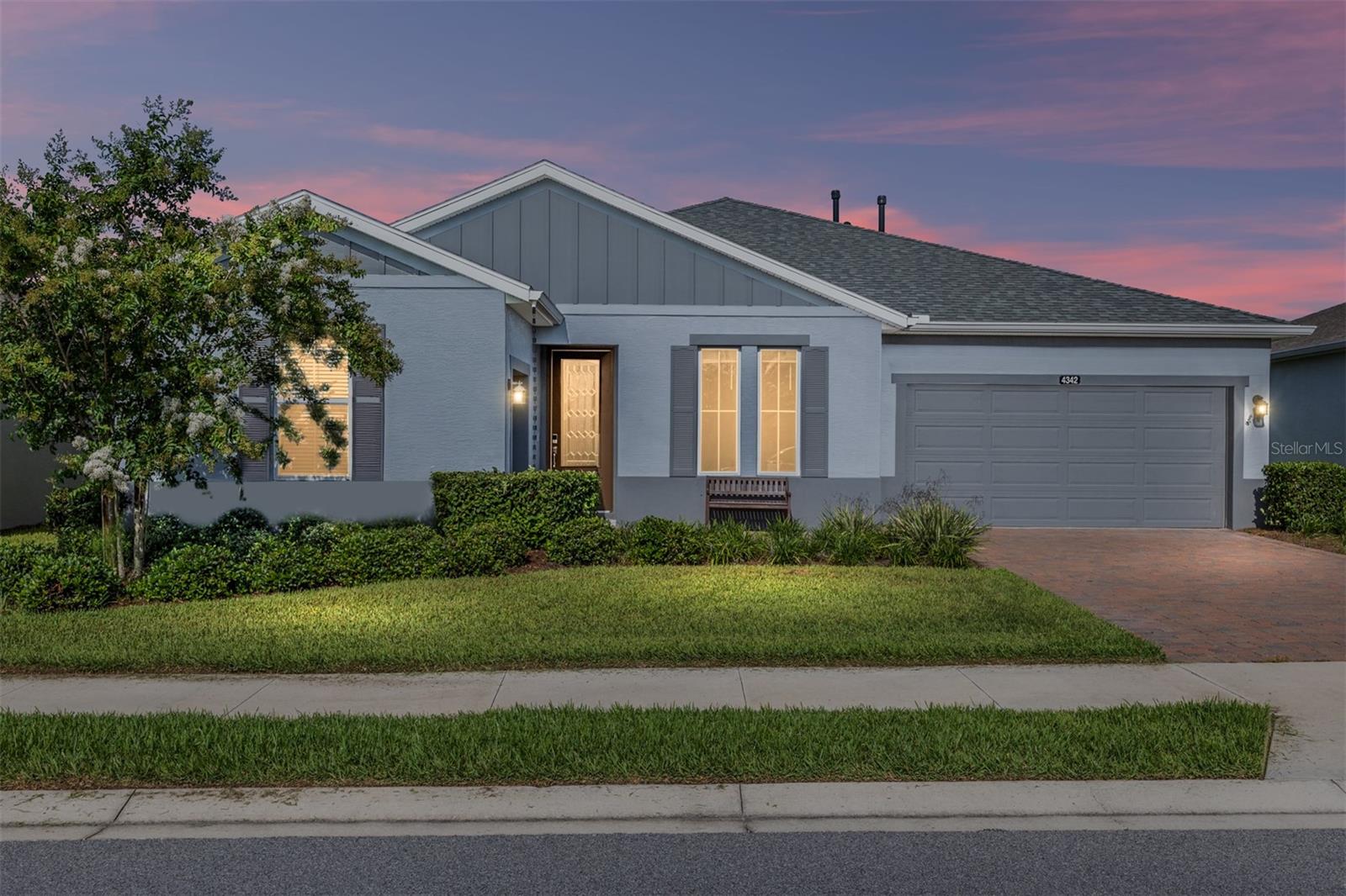 This meticulously maintained custom built Proclaim Model home, crafted by Shea Homes is truly ONE OF A KIND! Located in the highly sought-after gated community of Ocala Preserve, just minutes from the renowned World Equestrian Center! Immerse yourself in the pinnacle of luxury resort style living with this immaculate and meticulously designed home. Boasting nearly 2,500 square feet, this 3 bedroom, 2.5 bathroom plus versatile office space, flawlessly blends elegance and comfort. Step inside and be greeted by the warmth of the upgraded luxury tile floors throughout. The spacious and open floor plan, bathed in natural light thanks to the abundant windows, creates an inviting atmosphere. At the heart of the home is a stunning chef's kitchen, featuring an oversized kitchen island, glistening granite countertops, custom solid wood cabinetry, stainless steel appliances, and a state-of-the-art gas stove. The separate dining room features large windows overlooking the beautiful backyard views that flows effortlessly into an expansive open-concept great room featuring a custom built in entertainment center with electric fireplace and beautiful custom shelving. The Primary Suite is a true sanctuary, offering an expansive ensuite bathroom with dual vanities, a beautifully tiled stand-up shower with a sleek glass door, and an oversized walk-in closet. The spacious second and third bedrooms are also great in size with ample closet space, large windows allowing plenty of natural light and complete with a full guest bathroom bedroom featuring a shower/tub combo and deep vanity. Just steps away, features a large versatile office space with large windows overlooking the professionally landscaped front lawn, a half bath perfecting for entertaining and an oversized laundry room complete with washer, dryer and utility sink! Designed for indoor-outdoor living, beautiful large sliders invite you to a very private, oversized extended screened in lanai- a tranquil haven perfect for entertaining! Enjoy your morning coffee or evening glass of wine while you take in the breathtaking views of this oversized, fully fenced, beautifully landscaped backyard! WAIT UNTIL YOU SEE THIS OVERSIZED LANAI! From its luxurious upgrades to its attention to detail, this home is a rare find that perfectly blends sophistication and comfort. The HOA fee covers lawn and landscape maintenance, high-speed fiber optics internet, and membership access to all community amenities. These include indoor and outdoor fitness areas, group fitness classes, 21 miles to dedicated walking and biking trails, bocce, tennis, pickleball, a fishing dock, kayaks, canoes, and a paddle board. Not to mention the stunning Resort Style pools, clubhouse, the 18-hole Tom Lehman designed golf course, Salted Brick Restaurant and day spa. Schedule your private tour today!