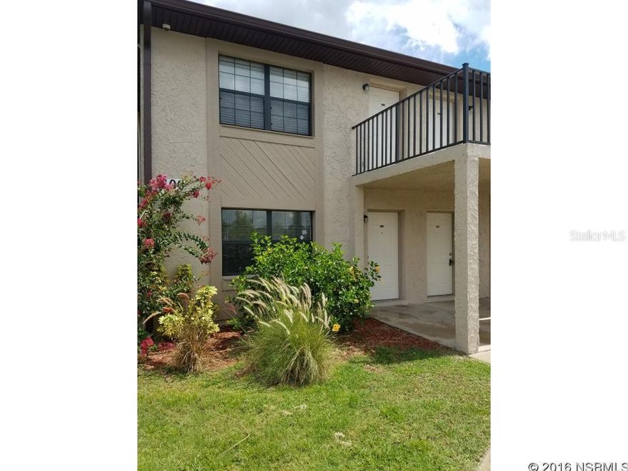 Calling all college students & race fans! Super clean & nicely remodeled unit in a small condo complex! Granite counters and new tile backsplash in kitchen. Easy clean tile floors in living areas and brand new laminate in bedroom. A stackable washer & dryer is included right in your own unit! Walk-in closet has a storage system to keep you organized. This unit is at the back of the complex so it is nice and quiet - away from road noises. Master bedroom looks over the back lawn. Front patio boasts nicely kept tropical plants and room for your patio chair to take in the sunshine and late afternoon breezes. Don't let this one get away! ;LocationDescription: Condo ;Water: City