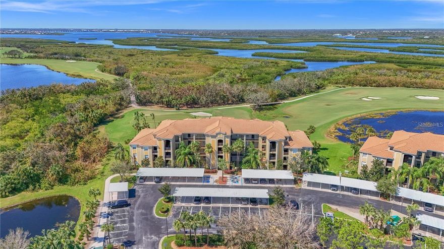 AMAZING OPPORTUNITY to rent a beautifully furnished, golf-deeded ground-floor condo in the sought after River Strand Golf & Country Club! This spacious 2-bedroom plus den, 2-bathroom condo is fully furnished and turnkey, offering the perfect blend of comfort, style, and convenience. Located on the highly desirable first floor, the unit features hurricane impact windows, luxury vinyl plank flooring in the bedrooms and den, and an eat-in kitchen with an open view into the living room. The versatile den can serve as a third bedroom with a pullout queen sofa or be transformed into a yoga room or home office, offering flexibility to suit your lifestyle. The large, screened lanai provides breathtaking water views and views of the 7th hole green on the Estuary course—arguably the best view in the entire community. Your designated carport is just steps from the front door, making daily living effortless. River Strand is a gated, resort-style community that delivers an unparalleled lifestyle. Residents enjoy access to a 27-hole championship golf course designed by the renowned Arthur Hills, as well as 9 tennis courts, 8 pickleball courts, two fully equipped fitness centers, an aerobics studio, on-site dining, and a tiki bar. Whether you prefer relaxing by the resort-style pool, soaking in the spa, or visiting one of the six satellite pools throughout the community, there’s something for everyone. A full-time activities director ensures a dynamic calendar of social events year-round. Ideally located just off I-75, River Strand offers easy access to Costco, a variety of shopping and dining options, and the world-class beaches of Florida’s Gulf Coast. Don’t miss your chance to experience luxury living in one of the area’s most sought-after golf communities. Schedule your private showing today! GOLF IS INCLUDED owner will pay $572 transfer fees.  All membership amenities transfer and cleaning fee will be added to the rental total on the reservation.