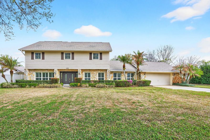 One or more photo(s) has been virtually staged. Seller may consider buyer concessions if made in an offer ~ All the space you could want, a prime East Orlando location, NO HOA, and the perfect opportunity to make a home your own – welcome to Rio Pinar South! This spacious 5-bedroom, 3-full bathroom two-story home sits on an impressive .36 ACRE ~ FULLY FENCED LOT just minutes from the Rio Pinar Golf Club and Clubhouse, in a golf cart–friendly community known for its established charm and generous homesites. ****Major system updates offer peace of mind and a solid foundation for your vision: UPDATED A/C (2022), WATER HEATER (2021), ROOF (2018), home REPLUMBED WITH CPVC (2018), and an UPDATED ELECTRICAL PANEL (2017).**** The 4-point inspection is perfect, making this home a fantastic opportunity for buyers looking to personalize the interior while enjoying the mechanical updates that are already in place. The interior offers a versatile and spacious layout designed for comfortable living and flexibility. Formal living and dining spaces greet you at the front of the home, while the family room anchors the floor plan with a WOOD BURNING FIREPLACE and charming vaulted wood slat ceiling that adds warmth and architectural character. Sliding glass doors open to a large SCREENED LANAI overlooking the huge fenced backyard, creating seamless INDOOR/OUTDOOR LIVING and plenty of room for entertaining, play, or future outdoor upgrades. Also noteworthy; the oversized garage with epoxy floors provides excellent storage and workspace. A main floor bedroom with a full en-suite bath offers incredible versatility – perfect for guests, multi-generational living, a private office, or den – with direct access to the backyard! Upstairs, the generous PRIMARY SUITE features MULTIPLE CLOSETS including a walk-in and a private en-suite bath, while three additional bedrooms are all comfortably sized and share a third full bathroom. Situated in the established Rio Pinar community, this home puts you just around the corner from the Rio Pinar Golf Club, driving range and tennis courts, community parks, and an array of shopping and dining options. Commuters will appreciate the easy access to SR 417 and SR 408, putting Downtown Orlando, Waterford Lakes Town Center, and Lake Nona all within a short drive. Room to grow inside and out, with major systems already updated and the opportunity to add your personal style – this East Orlando gem is ready to become something truly special. Call today to schedule a tour and make it your new HOME SWEET HOME!