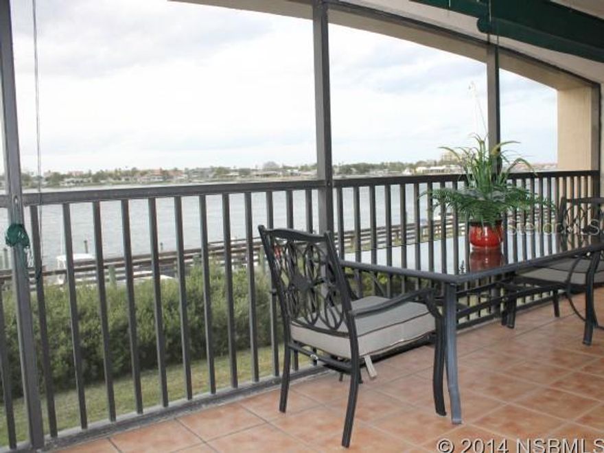 Direct Intracoastal 2 bedroom 2 bath 2nd floor end unit. Watch the Dolphins and Boats go by from the spacious tiled screened balcony which also had a large srorage closet.  Bouchelle is a riverfront community that offers 1/2 mile riverfront boardwalk, pools, hot tubs, BBQ grills, tennis and exercise facility, 18 hole chip & putt. boat docks, boat ramps and it is a short walk to shop & restaurants.  Furniture Neg. ;LocationDescription: Condo ;Water: City