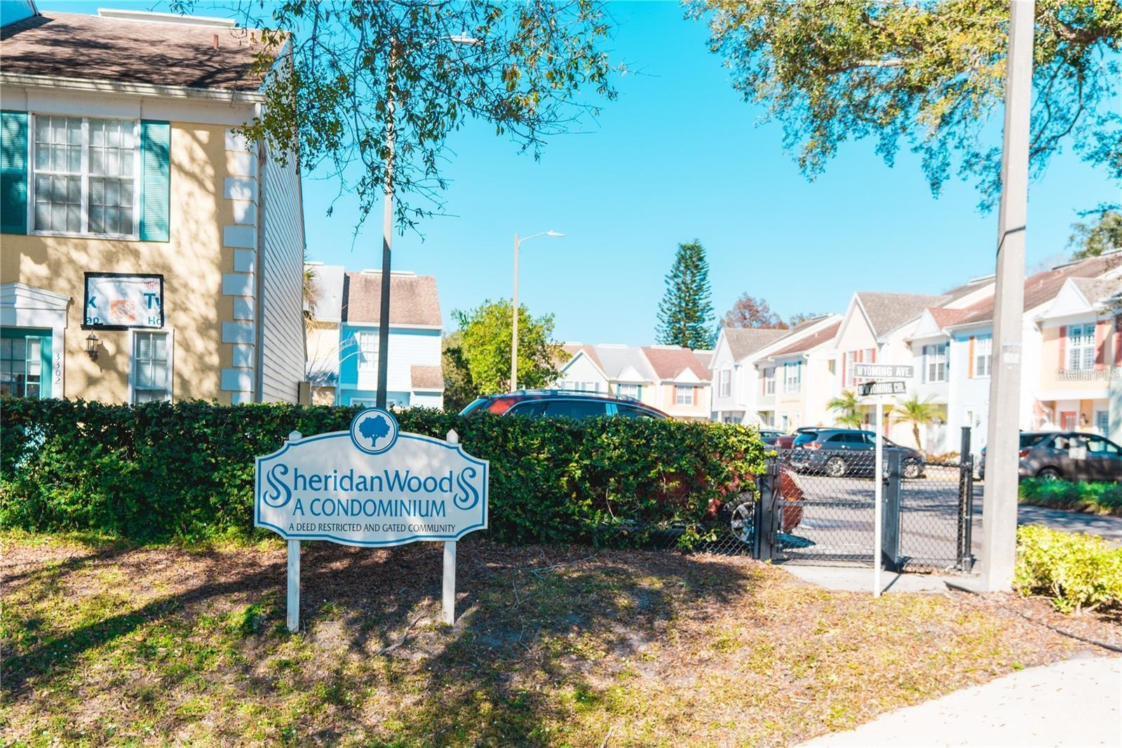 Discover this beautifully updated townhome offering modern comforts in the heart of South Tampa. Step into a welcoming space featuring a recently remodeled kitchen, complete with an abundance of solid wood cabinets, elegant granite countertops, and a stainless steel appliance package. The first floor shines with spacious, contemporary tile flooring that's both stylish and easy to maintain. Upstairs, both bedrooms boast vaulted ceilings, ceiling fans, ample closet space, and their own private bathrooms for ultimate convenience. Storage won't be an issue with additional space under the stairs and a generous private 8x4 storage room. Situated within the highly sought-after Sheridan Woods Condos, this gated and tranquil community is surrounded by mature landscaping and enjoys a low HOA fee. The unbeatable location places you just minutes from Bayshore Blvd, Ballast Point, Gandy Blvd (1 mile), MacDill AFB (2 miles), Hyde Park, SoHo, Downtown, and Tampa International Airport. Experience a safe, private, and convenient living environment. Don't hesitate—schedule your showing today! This exceptional home won't be available for long