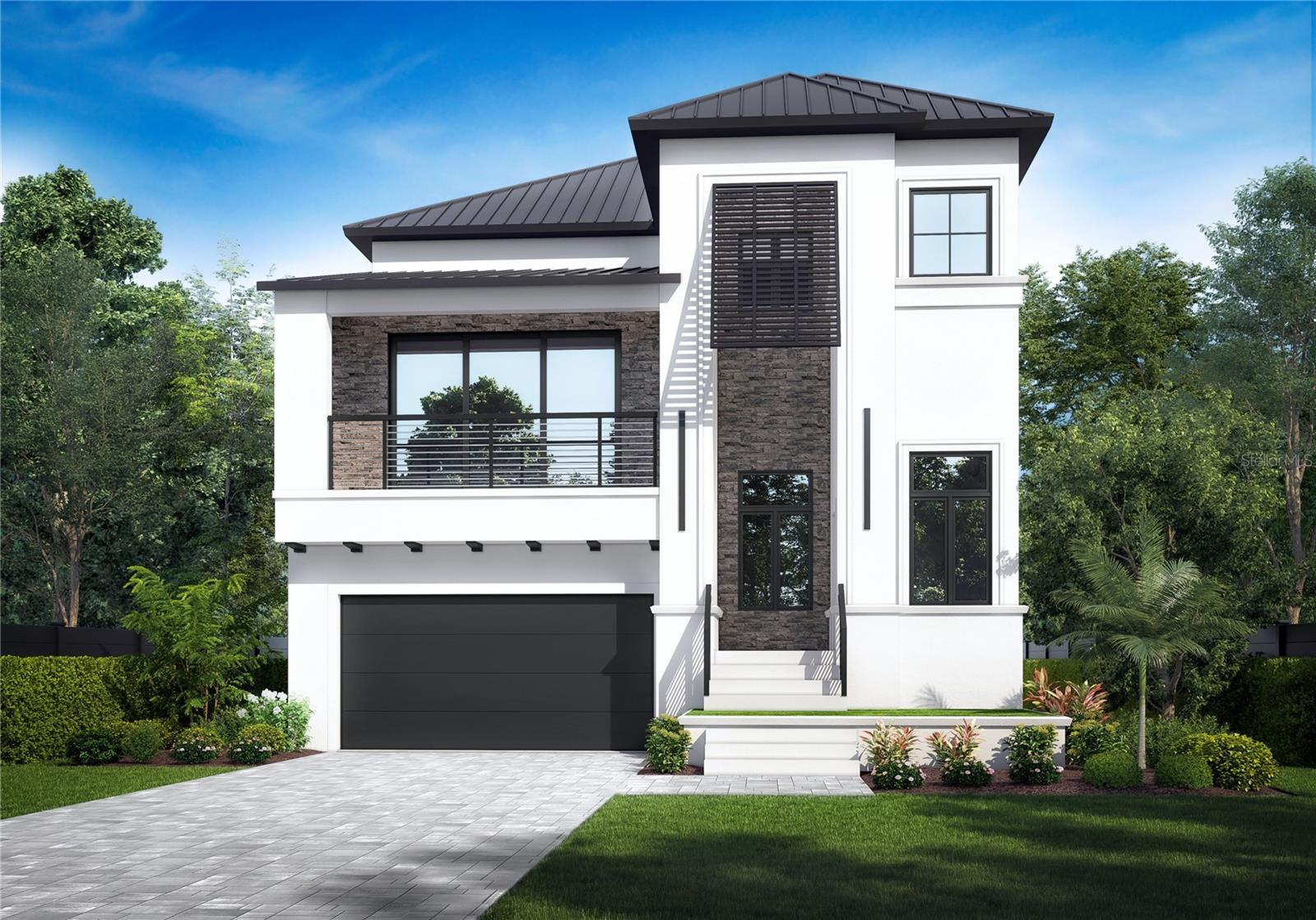 Under Construction. This luxury residence has a dynamic layout, top-of-the-line finishes, creating an oasis in the heart of Davis Islands. Attention to detail and craftsmanship are evident in this quality custom home builder, Summit Bay Construction. Their experience and customer satisfaction speak for themselves, and this is reflected in the awards they have won. Summit Bay is celebrating being a Parade of Homes Grand Award winner for the 4th consecutive year. Summit Bay delivers personalized service, quality, integrity, and the finest in custom home building. This home has an elegant entry tower with chandelier. As you enter, you will have a private front office and powder room. The great room is an open concept with 12-foot ceilings and overlooks a large patio and outdoor kitchen. The dining room, living room combo has a dry bar buffet with wine and beverage refrigerators, perfect for large parties and catered events. The gourmet kitchen overlooking the living room has quartz countertops, top-tier stainless steel appliances including Thermador 48” Gas Range Cooktop w/ Griddle, Thermador 30” Double Built-In Oven, Thermador 48” (26.8 cu. ft.) Built-In French Door Refrigerator/Freezer, Bosch Dishwasher, and under-counter microwave, walk-in pantry, and copious custom cabinetry and storage. There is a first-floor bedroom and a full bath ensuite. There is an electronic room and wifi boosters throughout the house, including wiring for a security system, cameras, and TVs. The mezzanine level offers a bedroom/flexspace with a large balcony. The second level with 10-foot ceilings has a large primary bedroom with a beautiful bathroom retreat, 2 walk-in closets, a rain shower, plus a separate master lounge area prepped for a coffee machine and an under-counter refrigerator. You'll love taking your morning coffee or evening cocktail out to your private balcony off the primary bedroom. This is truly a grand retreat, enjoying your privacy without going downstairs. The second level offers 3 more bedrooms, all with private bathrooms. Every bathroom has premium tiles and fixtures. This home boasts an abundance of storage and closets, including an accessible storage loft. There is an oversized 2-car garage with side entry golf cart access. There is also an option for a car lift for car collectors, and the home is prepped for a 26KW emergency gas generator. The backyard oasis features a gas fire pit, tropical landscaping, and an optional gas-heated plunge pool or spool. There's an 85k allowance towards the plunge pool.
Built to the highest standards, added features include a tankless gas water heater, standing seam metal roof, impact-rated PGT casement windows and doors, premium flooring, paver driveway, front patio and balcony, Kohler fixtures, premium lighting fixtures, dual zone air conditioning, and premium cabinetry. Bring your golf cart to Davis Islands and enjoy the charming downtown restaurants and shops just minutes away. Davis Islands is in the heart of South Tampa, minutes to downtown, Tampa General Hospital, Hyde Park, and Tampa International Airport. Top-rated schools include Gorrie Elementary, Wilson Middle School, and Plant High School.
