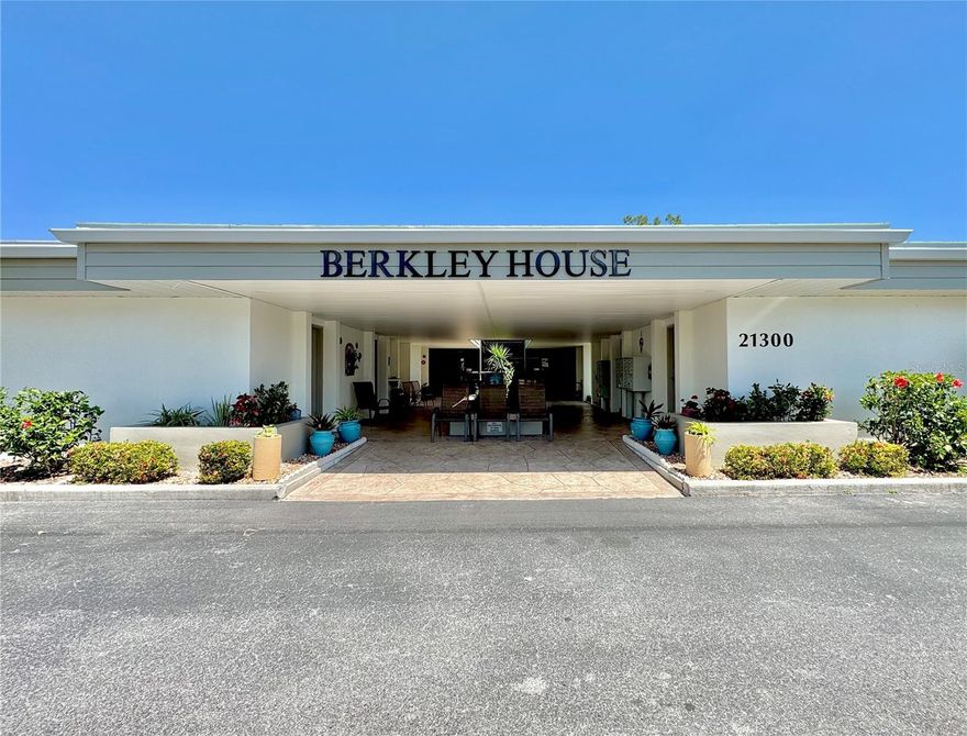 Welcome to this ideally located first-floor unit in the sought-after Charlotte Square community. As you walk out of your Florida room you will find yourself just steps away from one of the community’s two heated pools and 2 convenient BBQ areas, perfect for enjoying the Florida lifestyle! Berkley House has a newer roof and freshly painted halls. This unit also includes an assigned covered parking spot and storage unit for added convenience. Furniture is also included. Charlotte Square is known for its vibrant and active atmosphere, offering amenities such as pickleball, tennis, shuffleboard, social rooms, and more! Located directly across the street from the hospital and just minutes from shopping, dining, and entertainment, this condo offers both location and lifestyle. Don’t miss your chance to own in one of the areas loved 55+ communities!