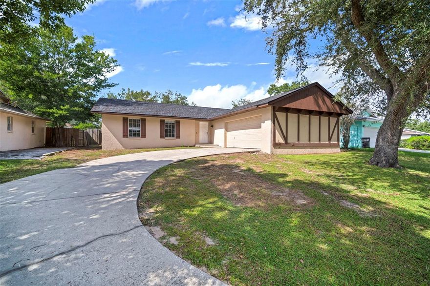 Charming 3-Bedroom Home with Brand New Roof & Spacious Layout! Welcome to 810 Black Knight Dr, a beautifully maintained 3-bedroom, 2-bathroom home offering 1,555 sqft of comfortable living space in an established neighborhood. This move-in ready home features a brand-new roof, giving you peace of mind from day one. As you step inside, you'll notice the tall cathedral ceilings, with wood beam accents, that create an airy, open feel throughout the home and is complimented by the modern laminate flooring throughout the home. With two separate living areas, there's plenty of room for relaxing, entertaining, or creating a home office or play space. The open-concept layout offers flexibility while still feeling cozy and inviting. The kitchen features ample cabinet space and a layout that flows seamlessly into each of the living areas. Enjoy hanging out in the fully fenced backyard, ideal for pets, outdoor activities, or weekend barbecues or relax in the shade in the screened in porch. The long, curved driveway provides ample parking and adds to the home’s charming curb appeal. Located in a desirable, established neighborhood just minutes from shopping, dining, and top-rated schools, this home is a perfect blend of comfort, space, and convenience. Don't miss your chance to own this great home for a great price. Schedule your showing today!