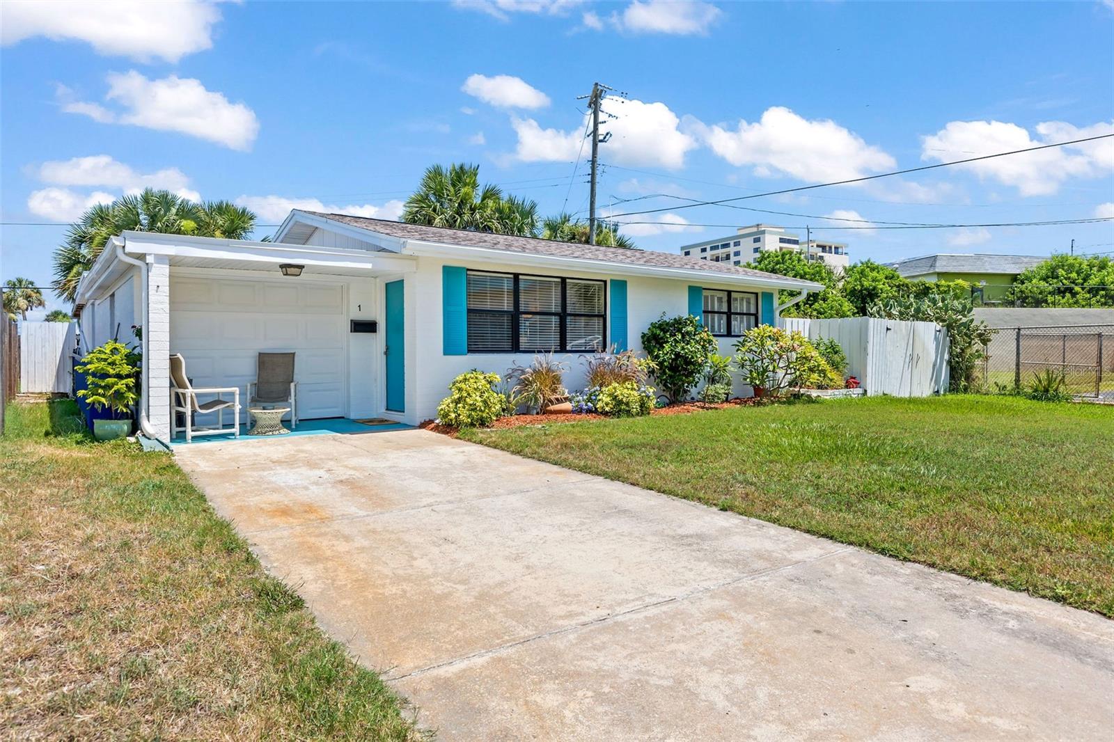 Charming Beachside Bungalow in Ormond by the Sea! This 2-bedroom, 1-bath home offers 880 sq ft of cozy living just blocks from the ocean. Updates include a replaced septic system, repiped plumbing, updated HVAC, 200-amp electric, and a well-maintained roof with plenty of life left (per recent inspection). Enjoy ocean breezes from the covered back porch, unwind in the fully fenced yard, and take advantage of extra storage for all your beach gear. Perfect for downsizing or a weekend getaway, this delightful home is a true coastal retreat in a sought-after beachside neighborhood. No HOA and no history of flooding make it even more appealing!