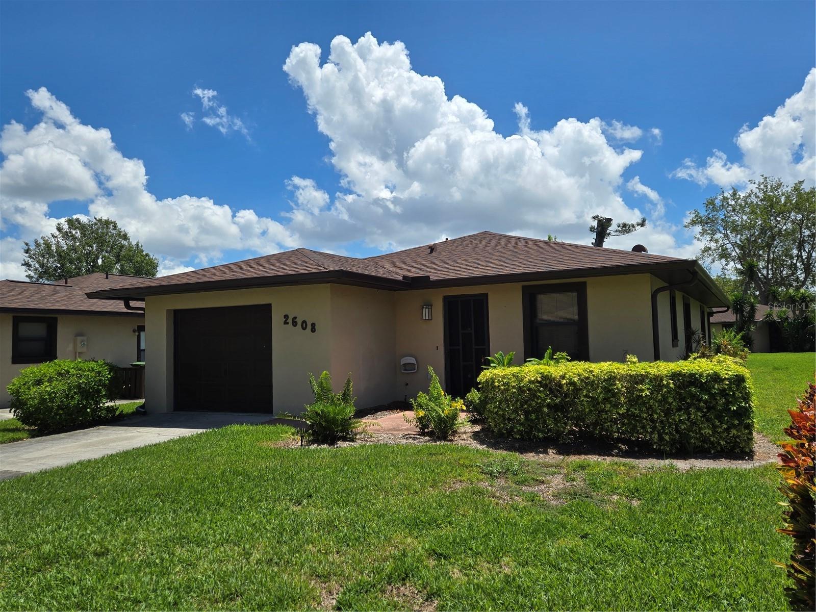 Annual rental. Immediate occupancy. This 2bd 2 full bath free-standing villa is in a great location just minutes to the Gulf beaches, restaurants, shopping and GT Bray Park. Home amenities include a large Florida room that looks out on a wide greenbelt. All tile floors and a nice eat-in kitchen, an interior laundry area and the split bedroom floor plan provides added privacy when guests sleep over. Community amenities include an activity-filled clubhouse, pool and shuffleboard. 55+community.