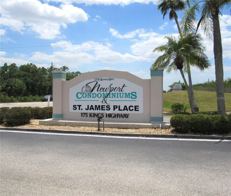 Located in the popular St. James Place condo community this third floor condo, with vaulted ceilings, has been beautifully updated!  There is ceramic tile throughout the entire unit and impact windows in the kitchen and bedrooms.  The split bedroom, open floor plan features sliders from the great room out to the tiled lanai which is screened and also has vinyl windows and a peaceful view of the pond.  The spacious kitchen, with a large pass through to the Great Room/Dining Room, features solid wood cabinetry, quartz counters, glass tiled backsplash and newer appliances.  The ensuite primary bedroom has a large walk-in closet, bath with double sink vanity and tiled shower with glass enclosure.  The laundry room includes a full sized washer and dryer. Take the elevator down and go for a relaxing swim in the community heated pool conveniently located just across the parking lot.  This unit includes covered parking (space #933).  Monthly fees include, water and sewer, basic cable, and pest maintenance.  You can't ask for a better location...easy access to I-75, near shopping, restaurants, golfing, fishing, downtown Historic Punta Gorda and Fisherman's Village.  Make an appointment for your private showing today!