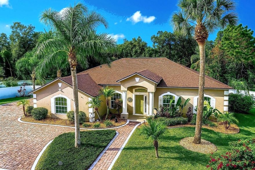 Tucked away on a quiet cul-de-sac, this spacious 3-bedroom, 2-bath pool home offers 2,200 sqft, on nearly half an acre in Haines City. Enjoy privacy and comfort with a fully fenced yard, mature landscaping, and a screened-in 5ft pool featuring LED lights and solar-lit fencing, perfect for Florida living.

Recent upgrades include a new roof, 2024 A/C, new refrigerator, new washer and dryer, and security cameras that stay with the home. Inside you'll find fresh paint, updated flooring, high ceilings, and a flex room ideal for a home office or guest space. Outside, a paved circular driveway, side-entry garage, and new epoxy garage floor add functionality and curb appeal. Seller will cover one year of HOA dues and provide a one-year Home Warranty for added peace of mind. Additional closing cost assistance is available when financing through our preferred lender.

The oversized backyard has room to play, grow, or relax with fruit trees already producing and space to expand. Conveniently located near US-27, shopping, and dining. This home checks all the boxes for space, upgrades, and location.