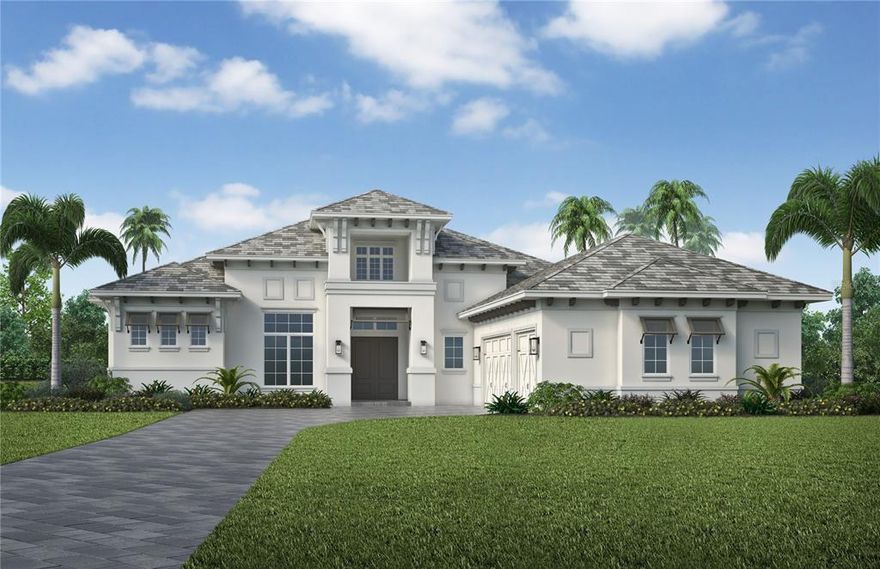 Welcome to the Gardenia III by Stock Luxury Homes! This luxurious model home is in the Genoa neighborhood of the magnificent fully gated village of The Lake Club in Lakewood Ranch. This home has been beautifully appointed with exquisite upgrades throughout. This home features 4 Bedrooms, 5.1 Bathrooms, a Bonus Room, a Great Room, a Dining Room, and Study.  The expansive outdoor living space includes a casita, summer kitchen, custom pool/spa package, and pool bath option.  Professionally decorated by Soco Interiors. The newly renovated Grande Clubhouse provides residents with dining and lifestyle opportunities for everyday enjoyment. Come see all The Lake Club has to offer you! Closing price of $3,475,075 = $$3,295.075 Real Property value + $180,000 Furniture value conveyed separately at closing.