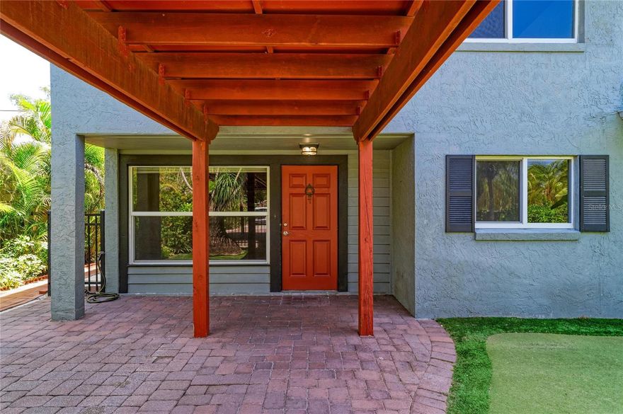 UNIQUE and ENCHANTING, this charming 4-bedroom, 2-bath split-plan home offers 2,190 square feet of character-filled living space. Vaulted ceilings with exposed wood beams, ample sized loft ideal for an office or guest space, and a cozy wood-burning fireplace create a warm and inviting atmosphere. The thoughtfully designed layout and distinctive architectural details provide both comfort and versatility—perfect for everyday living and entertainment.
The spacious primary-suite features a large walk-in closet and the added benefit of a newer separate A/C unit (2023). The kitchen is well-appointed with granite countertops, wood cabinetry with over- and under-cabinet lighting, and a conveniently located indoor laundry room nearby.
The flexible fourth bedroom is positioned and generously sized to easily serve as a family room or dining area. Step outside to a fully fenced backyard that feels like a private oasis, showcasing lush gardens in a peaceful, serene setting—ideal for attracting butterflies and native birds.
Recent upgrades include a roof (2021), HVAC system (2019), water heater (2021), and PGT hurricane-rated windows and doors. Additional features include a putting green, a quiet dead-end street, a covered two-car carport with breezeway, outdoor storage shed, room for a pool and a large double driveway with plenty of space for RV or boat parking.
Ideally located near downtown Sarasota’s fine dining and arts district, St. Armands Circle, UTC Mall, I-75, Sarasota Memorial Hospital, parks, boat ramps, walking distance to Riverview High School & Wilkinson Middle School and the world-renowned Siesta Key and Lido beaches. This home offers a perfect blend of charm, convenience, and lifestyle.