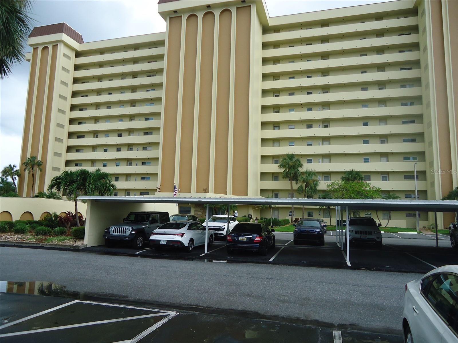 Super over 55 community with ammenities galore. Gated complex with large clubhouse. Unit features 2 good size bedrooms and 2 full baths. Nice view from this 9th floor unit. Free laundry on each floor. Close to shopping beaches etc.
