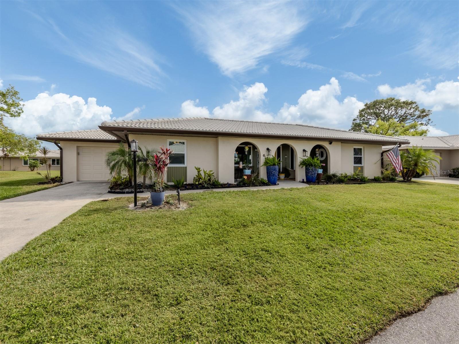 A beautifully updated two-bedroom villa in the highly desirable Sorrento East community, perfectly situated between Venice and Sarasota. This maintenance-free villa features significant upgrades, including hurricane-impact windows and sliding doors with a transferable lifetime warranty, roof 2015, stylish vinyl flooring, updated electrical fixtures, enhanced landscaping, and ample storage spaces. Enjoy the screened lanai for peaceful outdoor living in this prime location. Click for slideshow https://vimeo.com/1032700077/e74dff6fa7
