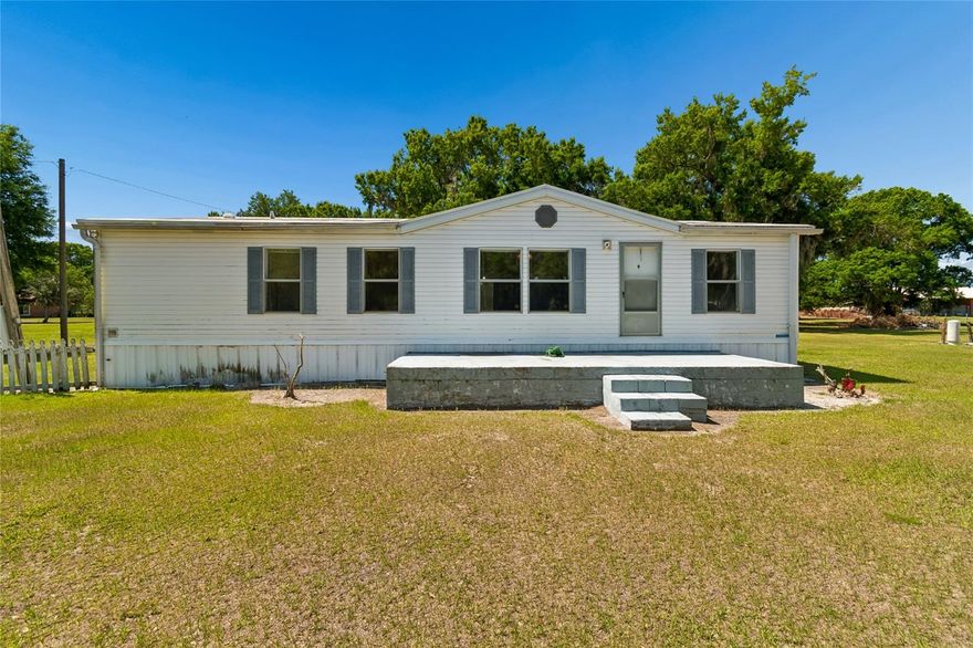 Escape to peaceful living with this 3-bedroom, 2-bath manufactured home situated on a spacious 0.86-acre lot. Built in 2002, this home features 1,296 heated square feet with a functional single-story layout designed for everyday living. Inside, you’ll find spacious living areas, a functional kitchen with ample cabinet space, and a split-bedroom floor plan that provides added privacy.  A brand-new central A/C system installed in February 2026 offers year-round comfort and energy efficiency. The roof was replaced in February 2018. With nearly an acre of land, this expansive lot offers plenty of room for outdoor entertainment, gardening, pets, recreational vehicles, or future additions. This is a great opportunity for country-style living while still being conveniently located near shopping, dining, and major roadways.