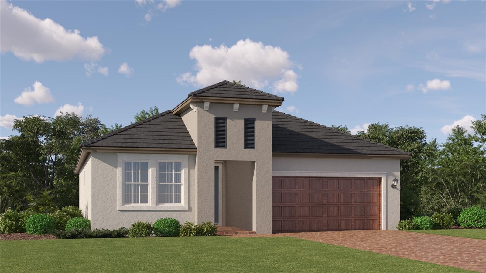 Under Construction. BRAND NEW HOME!! A multipurpose flex room is great for any number of hobbies in this spacious single-story home, while an open floorplan containing the living room, kitchen and cozy nook offers combined living and dining with access to a peaceful lanai. The adjacent owner’s suite is separate from the front bedroom for increased serenity. The Active Adult Manors is a collection of brand-new single-family homes exclusively for those 55+, for sale at the Prosperity Lakes masterplan community in Parrish, FL. Residents enjoy a wide range of onsite amenities exclusively for active adults, including a clubhouse, swimming pool, tennis court, fitness center and green space. Close by are Little Manatee River for outdoor adventures, numerous championship-level golf courses and Gateway Commons, an 83,000-square-foot retail center for upscale shopping, dining and entertainment. Prosperity Lakes is less than 7 miles from the I-75 highway and I-275 interchange to offer easy access to Tampa Bay, Bradenton, Sarasota and St. Petersburg. Prosperity Lakes is an amenity-rich Lifestyle community offering new homes for active adults 55+ to enjoy seasonally or year-round in beautiful Parrish, FL. Prices, dimensions, and features may vary and are subject to change. Photos are for illustrative purposes only.