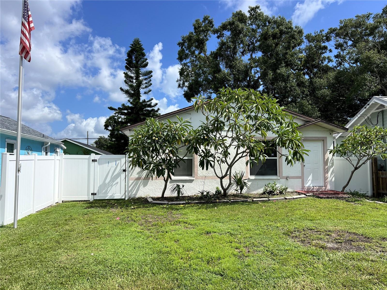 One or more photo(s) has been virtually staged. Discover this move-in ready 2-bedroom, 1-bath concrete block home, built in 2000, nestled in the heart of vibrant, high-and-dry Gulfport, Florida. Step into a bright and airy kitchen, beautifully updated with gleaming stainless steel appliances and stylish tile flooring, perfect for culinary enthusiasts. Enjoy the comfort of new ceiling fans throughout, enhancing the home’s inviting atmosphere. Move-in ready, this charming residence offers the ideal blend of modern upgrades and coastal charm. Perfectly situated just minutes from Gulfport’s entertainment district, pristine beaches, eclectic shopping, vibrant downtown St. Petersburg, and all the Suncoast’s premier attractions, this home is your gateway to the ultimate Florida lifestyle.