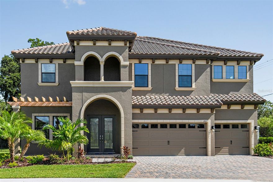 Welcome home. The Sanctuary is a charming, gated community with access to the Alafia River in Brandon Florida showcasing award-winning floorplans featuring tile roofs and brick paver driveways. This Verona Quick Move-In home is READY NOW! This Verona floor plan provides comfort and practicality for those who like to entertain, host family gatherings while working from home. This home features our "Coastal Wht." Design Collection interior: Sonoma Linen cabinets, Calacatta Novello Quartz counter-tops, Floorte Pride Plus Accent Riverside LVP flooring, and more. The soaring 10ft ceilings in the foyer, den, grand room, and kitchen give way to a dramatic floor plan. The luxurious owner’s retreat features double entry doors, walk-in closet plus a spa like bath with a soaking tub. This floor plan features spacious secondary bedrooms, upstairs bonus room, large laundry conveniently located near the bedrooms. The home is appointed beautifully. LOW HOA and NO CDD and NATURAL GAS. Come experience the difference as your “Westbay” dream home awaits!

For a limited time, Homes by WestBay is offering $58,000 towards buyer’s closing costs, pre-paids, rate buydowns, or off the price of this home. Promotion amount is specific to this home only.

The Sanctuary, a gated new home community located within the established neighborhood in Brandon, FL 33511. This community will feature award-winning floorplans from our Artisan Collection of homes and will come standard with tile roofs, paver driveways, a minimum of 70' wide homesites, and no CDD fees.
Images shown are for illustrative purposes only and may differ from actual home. Completion date subject to change.