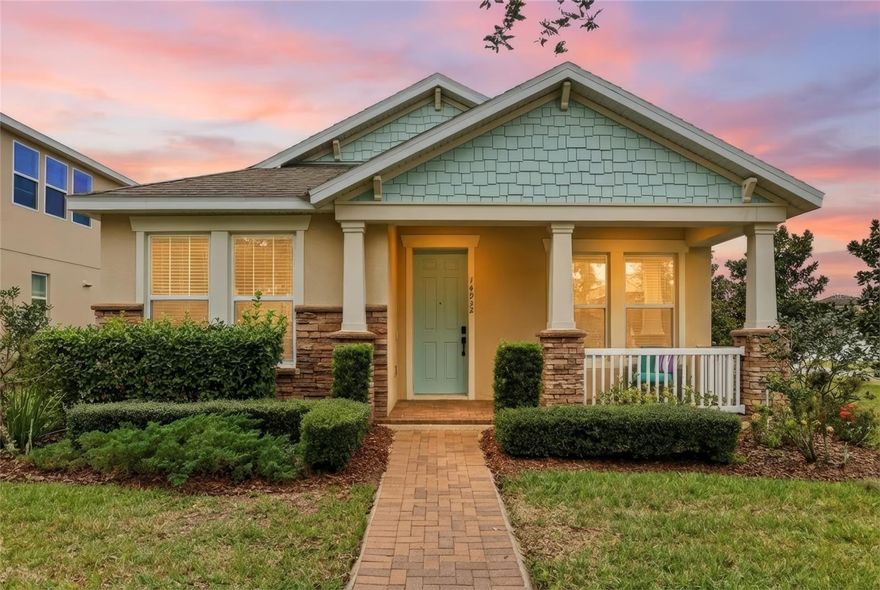 Welcome home to Porter Road in Horizon West, where everyday living feels like a vacation and magic fills the sky each night. This home is on a RARE prime CORNER lot, almost 1/3 of an acre. This one-story home is truly something special, offering three bedrooms and two baths with a move in ready interior designed for comfort, light, and effortless Florida living. Fresh interior paint, abundant natural light, and an open, airy layout set the tone, while the gas stove anchors a kitchen made for both everyday meals and memorable gatherings. As the sun sets, step outside and take in the nightly fireworks, a breathtaking reminder that you are living just minutes from the magic.

This is more than a home; it is a lifestyle. Enjoy a sparkling resort style pool, scenic walking trails, playgrounds, and a zip line, all within a vibrant community setting. An A rated school located right in the neighborhood adds everyday convenience, while being just 15 minutes from Walt Disney World and all Disney attractions keeps the wonder close. Designed to embrace the beautiful Florida weather all year round, this magical home offers the perfect blend of relaxation, recreation, and location. The community is conveniently located to Disney World, Orange County National Golf Center, Downtown Historic Winter Garden, Shopping & Restaurants at Winter Garden Village, SR-429 SR-535, 408 and I-4.  Opportunities like this are rare. This is where memories are made and the Florida dream truly comes alive. Schedule your showing today!