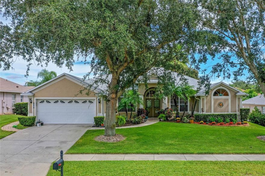 See this charming 3 bedroom two bath home with a bonus room, and more is ready for you! Featuring a whole home warranty for a full year and a new 2023 roof located in the highly desirable community of College Park. This gated community is in one of the most desirable locations in central Florida, Clermont. Enjoy the open floor layout with a split floor plan, and newer flooring with vaulted ceilings and mature landscaping. See the large covered lanai and screen enclosure and enjoy the wonderful Florida weather with plenty of sunshine and privacy in your fenced-in yard. See the walking video tour for layout and features.  This home will not last long so please make your appointment today!