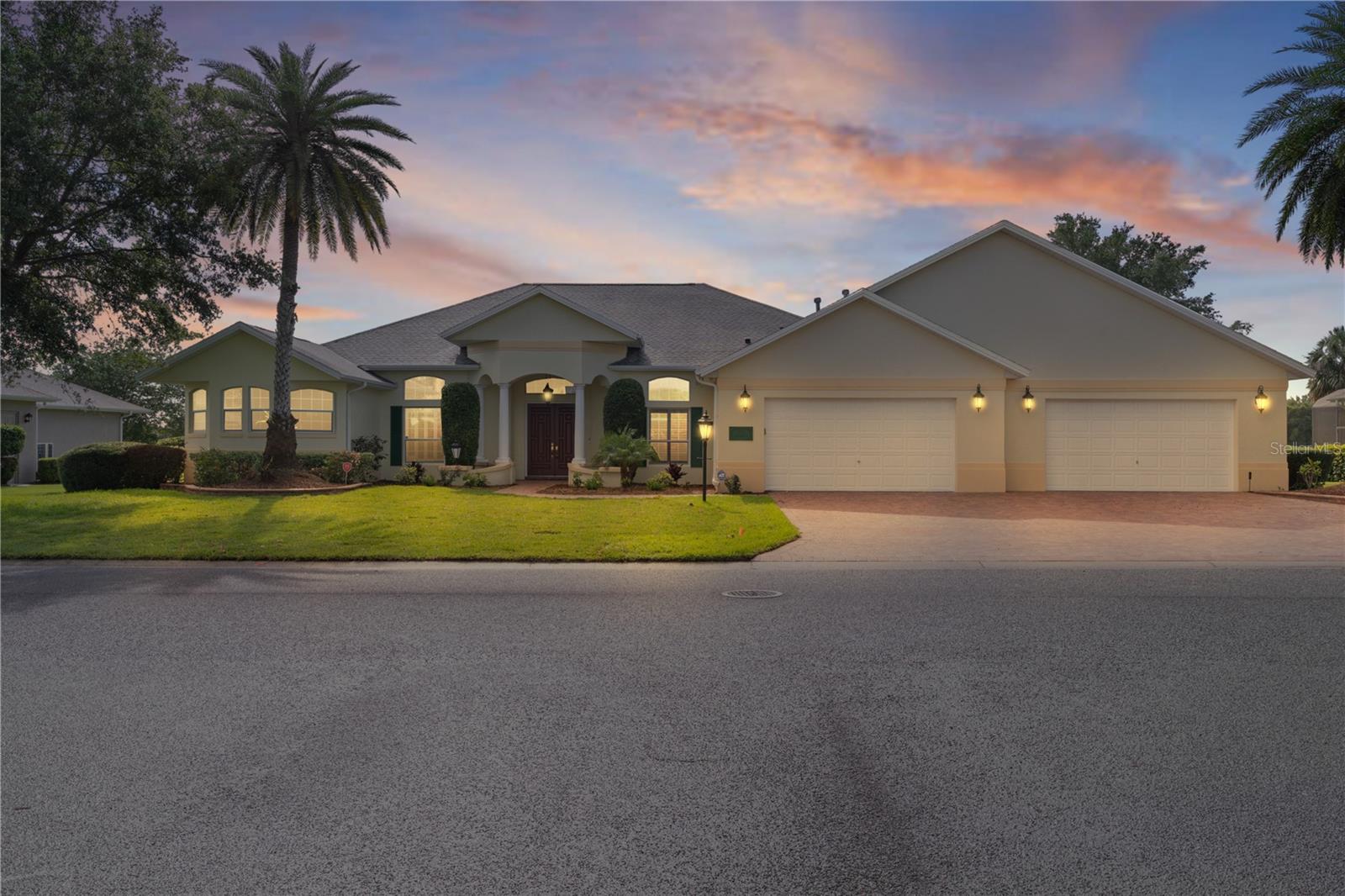 One or more photo(s) has been virtually staged. MAKE SURE YOU CHECK OUT BOTH VIRTUAL TOUR AND "DOLLHOUSE" for 360 DEGREE floor plan
Now Accepting Offers at the New BELOW MARKET Asking Price!!!! This home is PRICED AS IT SITS not priced as it would be AFTER REMODEL VALUE. Invest $150k in it and you'll have a $2 million home on a $300k home site!!! Instant equity!!!!!!
4 Bedrooms | 2.5 Bathrooms | HUGE 4-Car Garage the SIZE OF A DESIGNER BOUGANVILLA AT ALMOST 1400 SQUARE FEET| Over 5,000 Total Sq. Ft. (4,000+ Under Air)
Step into one of The Villages' most distinctive and elegant Premier homes, a St. Augustine model nestled within a private enclave of elite residences near Lake Sumter Landing. With breathtaking panoramic views of a championship golf course, a large shimmering water feature, and a LIFETIME protected eagle preserve, this home offers privacy, prestige, and unparalleled natural beauty—with the assurance that nothing will ever be built behind you. everyone who walks in this home says WOW....I LOVE THAT VIEW!!!!!
Home Highlights:
Expansive Layout: Over 5,000 sq. ft. of space, with 4,000 sq. ft. under air living space, this home offers abundant room for luxury living and entertaining.
Rare 4-Car Garage: Includes an extended-length bay for oversized vehicles and tall, along with custom built-in cabinetry—perfect for car enthusiasts or those seeking ample storage.
Grand Interiors: Soaring ceilings up to 14 feet, elegant tile flooring throughout, and detailed crown molding in formal living and dining rooms.
Custom Touches: A sliding glass wall between the living room and glass-enclosed lanai seamlessly blends indoor and outdoor spaces for spectacular entertaining.
Exceptional Storage: An impressive 11 closets, including a cedar-lined closet, provide unmatched storage solutions throughout the home.
Architectural Elegance: Features include underlit glass display shelves between the foyer and living room for showcasing crystal collections, and two statement chandeliers (one included, the dining chandelier is negotiable).
Room to Expand: The spacious yard has ample room for a pool, offering future customization potential.
Recent Updates: The entire roof was replaced in 2023, adding peace of mind and long-term value.
Additional Notables:
Lanai with Floor-to-Ceiling Glass Windows: Enjoy the serene view of the water, golf course, and eagle preserve year-round.
Antique Character: Includes a unique circa 1880s exterior door in the family room—a beautiful nod to timeless craftsmanship.
Guest Room Versatility: Bedroom 2 includes an unused Murphy bed for optional functionality.
Location, Luxury, Lifestyle — This is truly one of the finest offerings available in The Villages today. Whether you're entertaining in style, relaxing in complete privacy, or taking in nature’s beauty from your lanai, this home is the perfect blend of comfort, class, and exclusivity.
The seller is ready, willing, and able to entertain offers at or above the new asking BELOW MARKET price.
Schedule your private tour today and secure your place among the most prestigious homeowners in The Villages.
CHECK OUT BOTH VIRTUAL TOUR AND "DOLLHOUSE" for 360 DEGREE floor plan